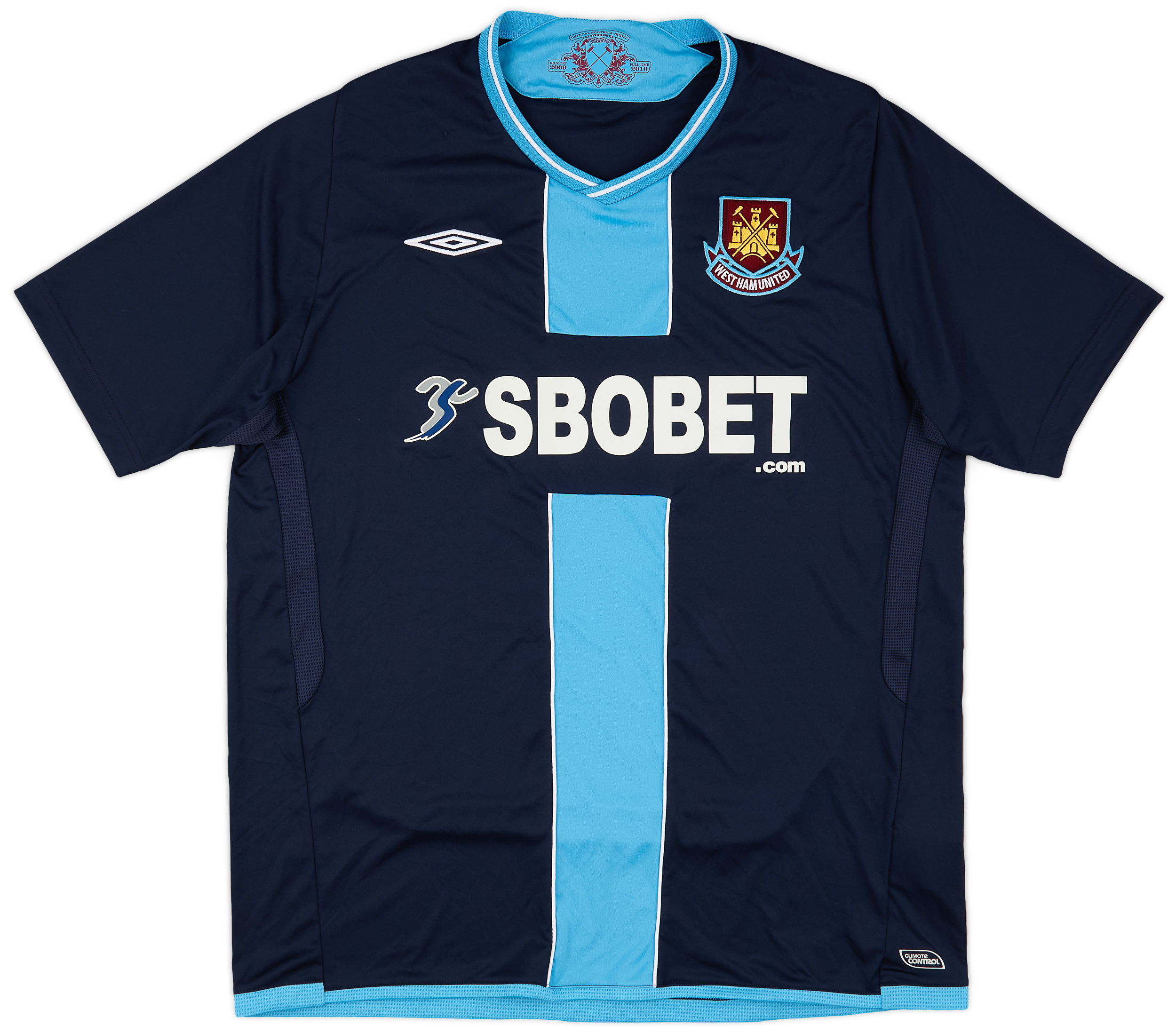 【送料込】 Away Ham West 2009-10 Shirt (XL) - 8/10 - 記念グッズ