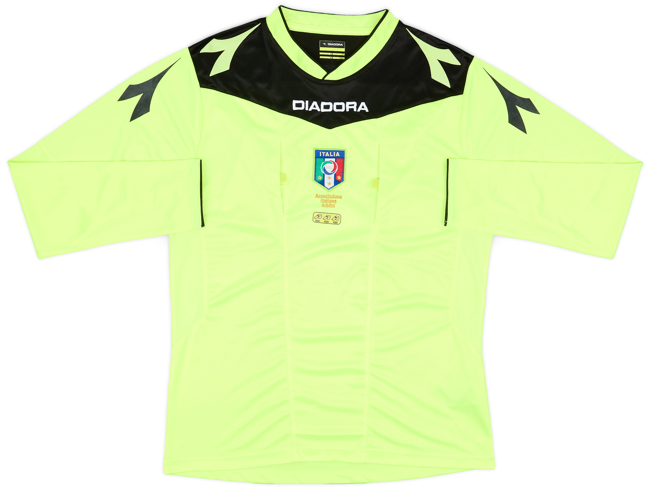 2014-15 Italy Diadora Referee L/S Shirt - 8/10 - (M)