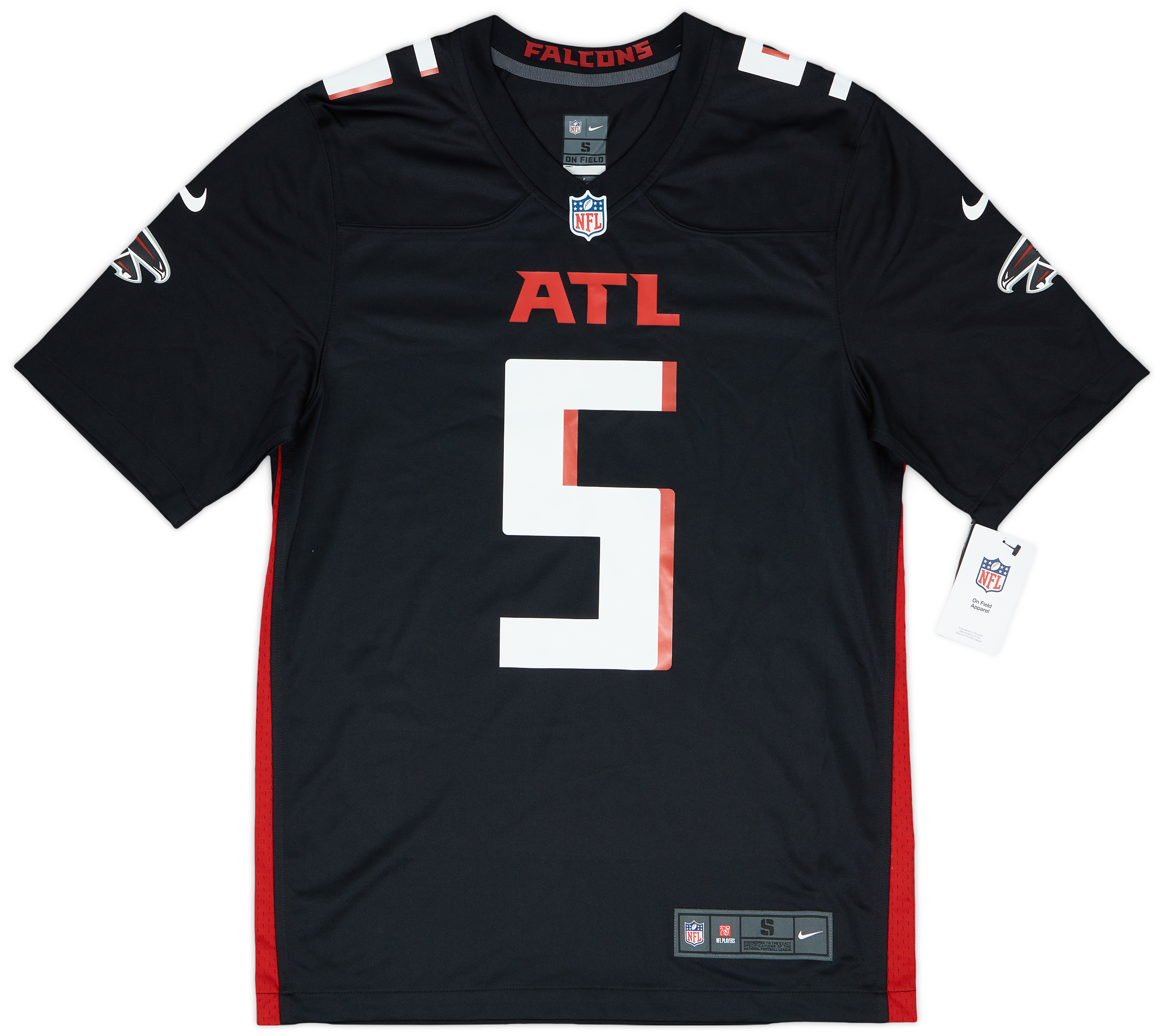 2022-24 Atlanta Falcons London #5 Nike Game Home Jersey (S)