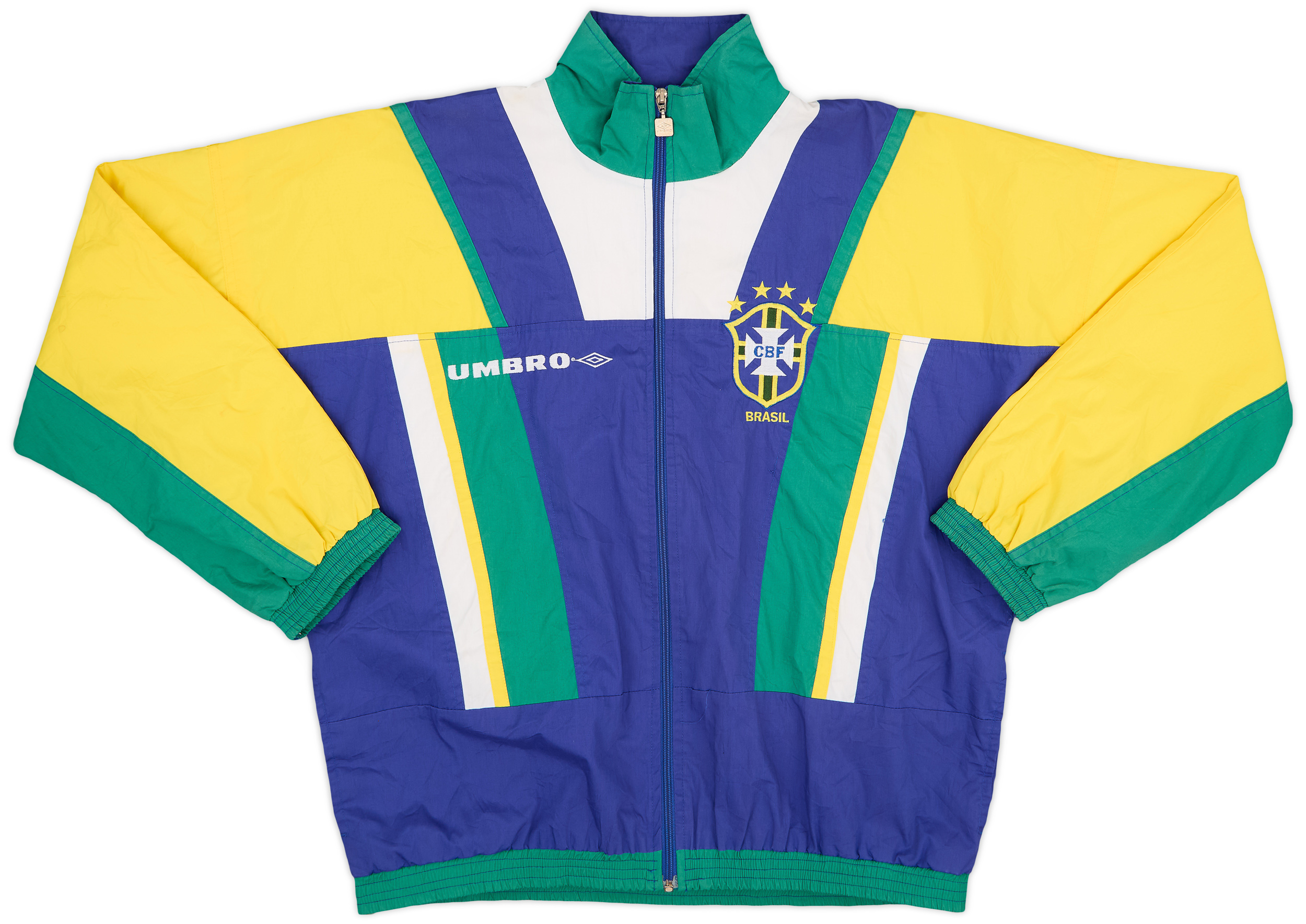 1994-96 Brazil Umbro Track Jacket - 8/10 - (M) 1994-96 Brazil Umbro Track Jacket - 8/10 - (M)