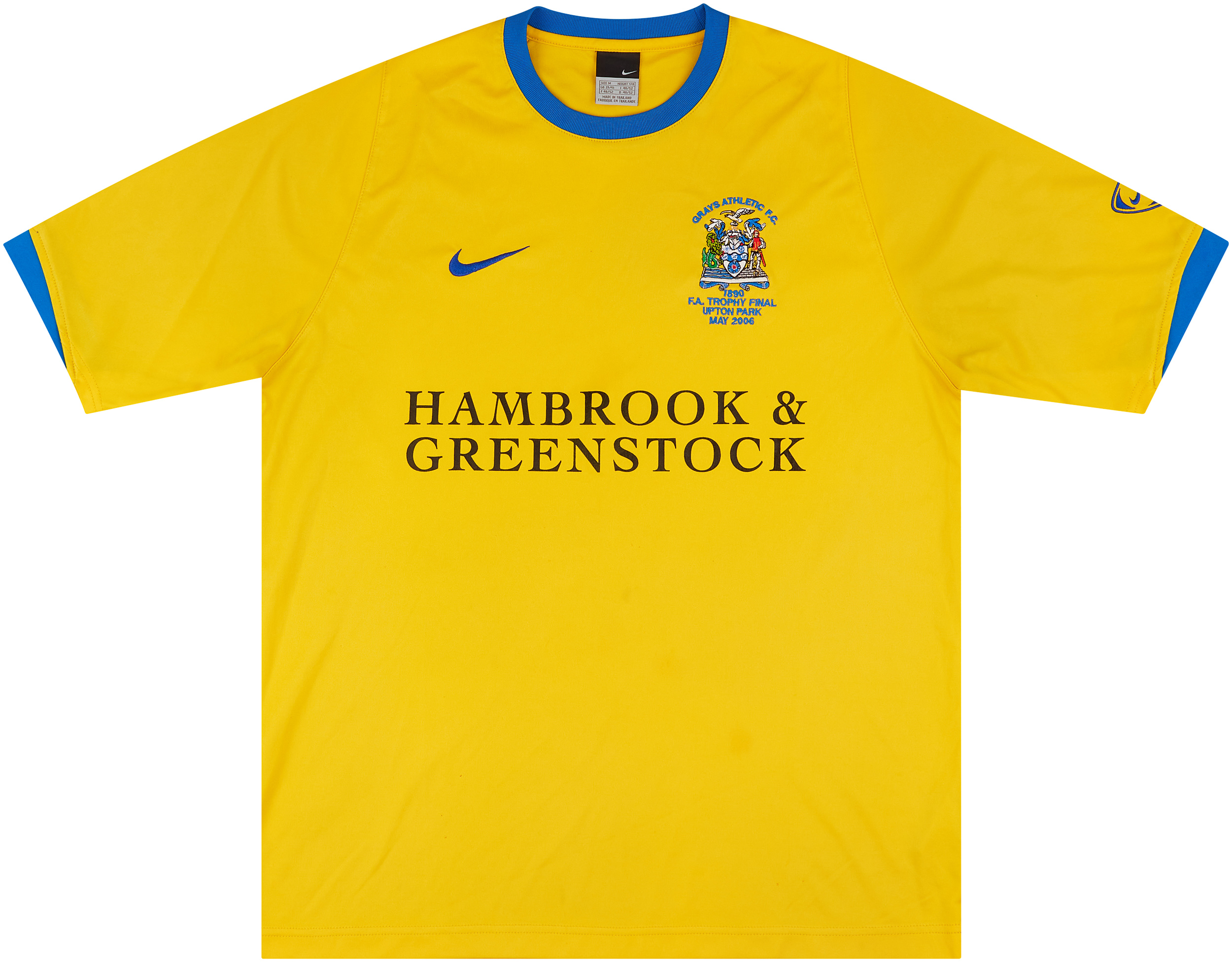 200506 Grays Athletic 'FA Trophy Final' Away Shirt 6/10 (M)
