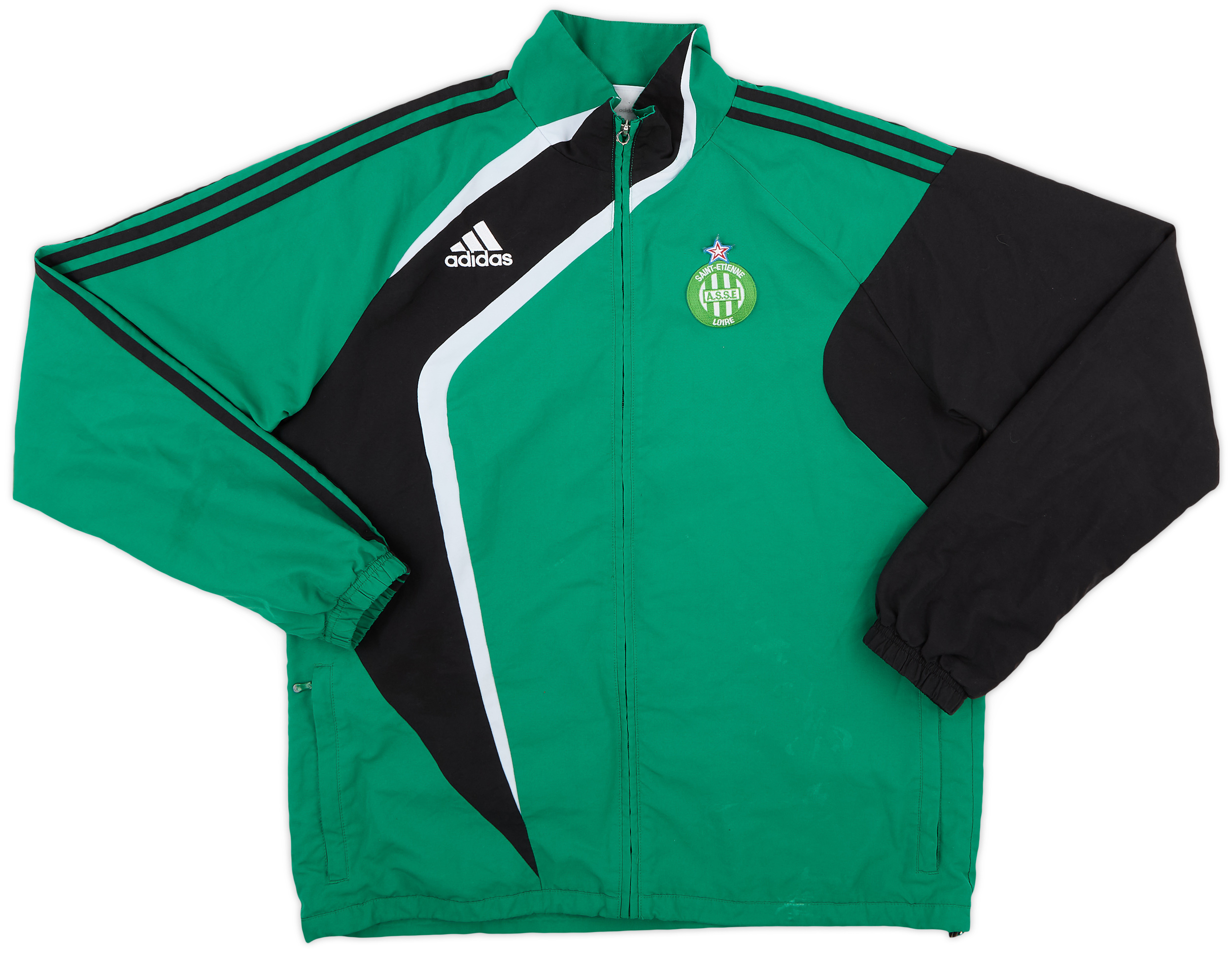 2009-10 Saint-Etienne adidas Track Jacket - 7/10 - (L) 2009-10 Saint-Etienne adidas Track Jacket - 7/10 - (L)