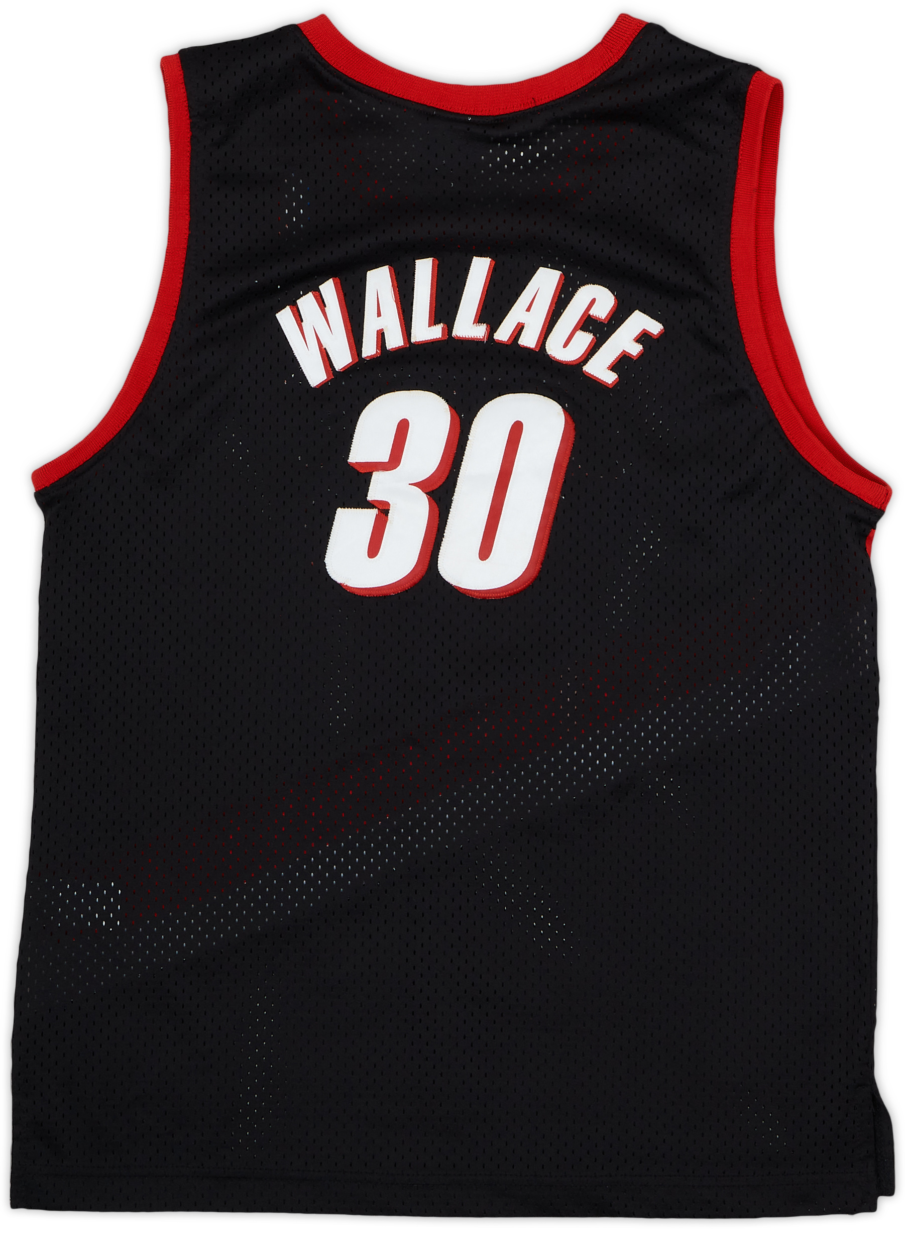 2000-02 Portland Trail Blazers Wallace #30 Nike Swingman Away Jersey - 8/10 - (XL.Boys)