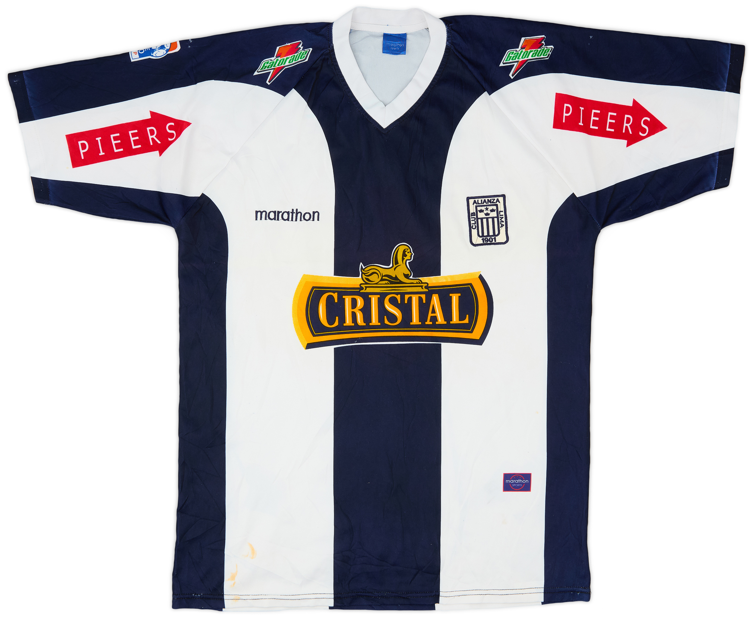 Alianza Lima Marathon サッカー ユニフォーム ペルー 2007 Alianza Lima Home Shirt #6 - 6/10 - (L)