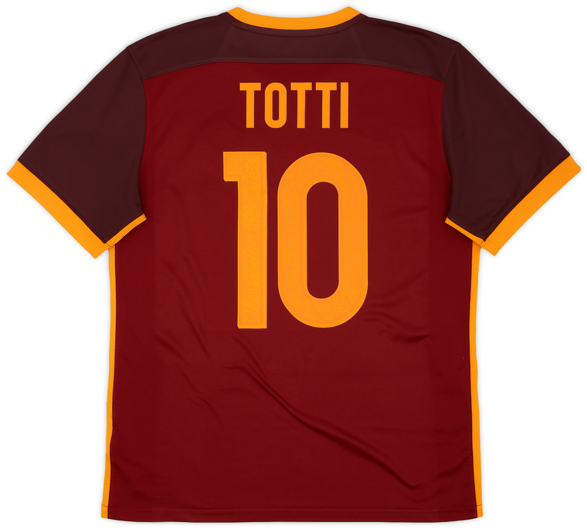 AS ROMA #10 TOTTI 2017 2018 HOME SOCCER JERSEY FOOTBALL SHIRT NIKE MENS SIZE S