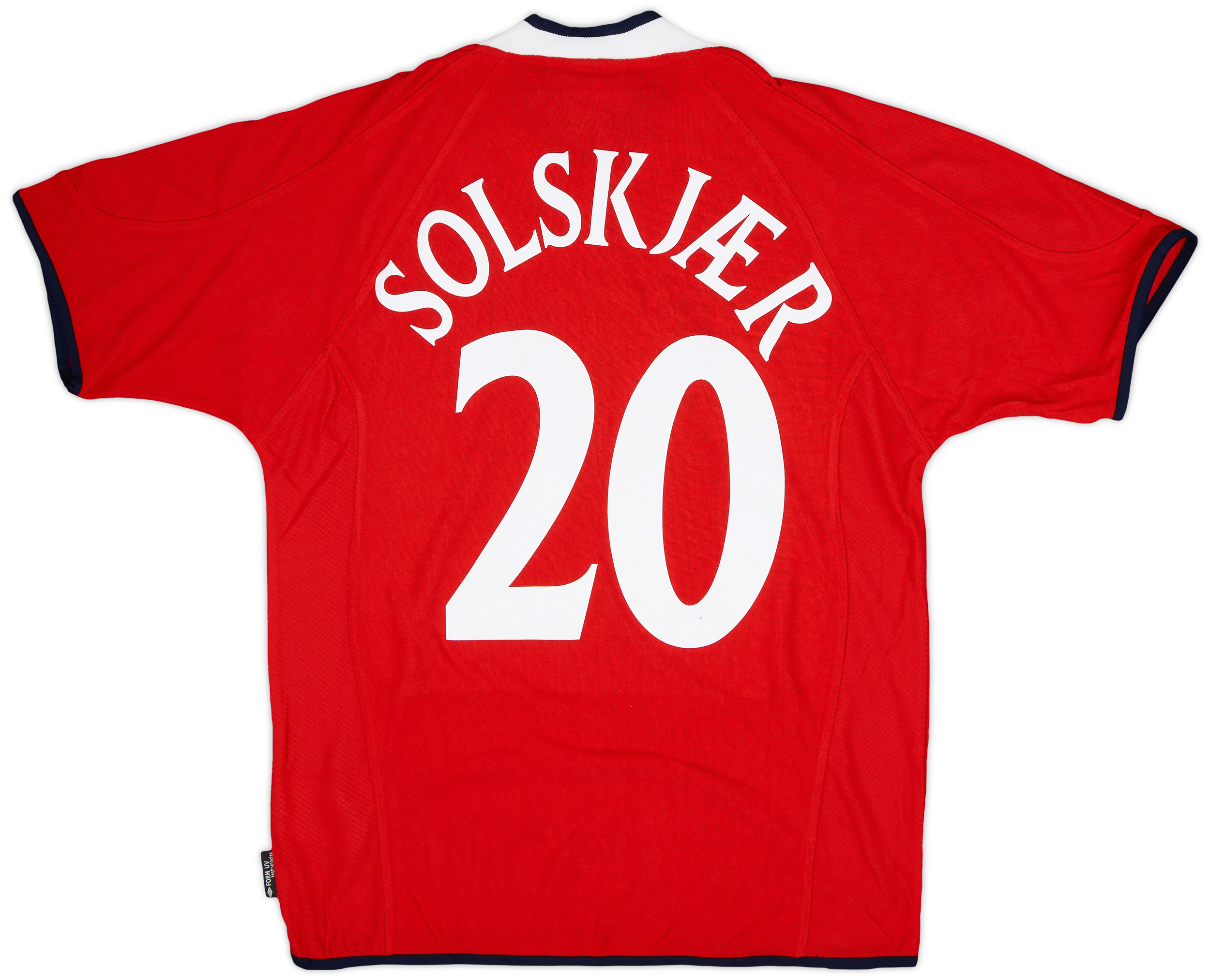 2000-02 Norway Home Shirt Solskjaer #20 (M)