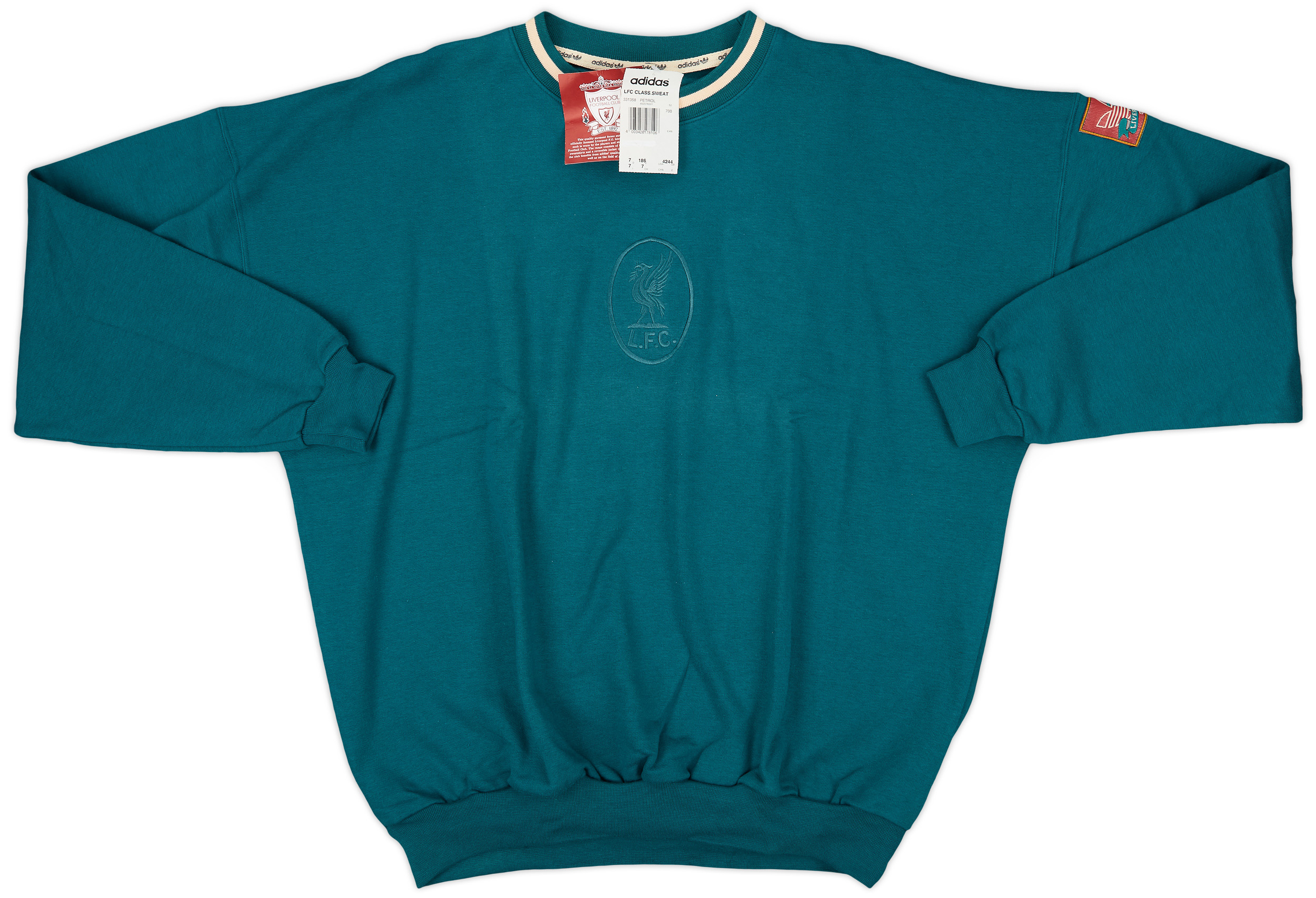 1992-93 Liverpool adidas Sweat Top (L) 1992-93 Liverpool adidas Sweat Top (L)