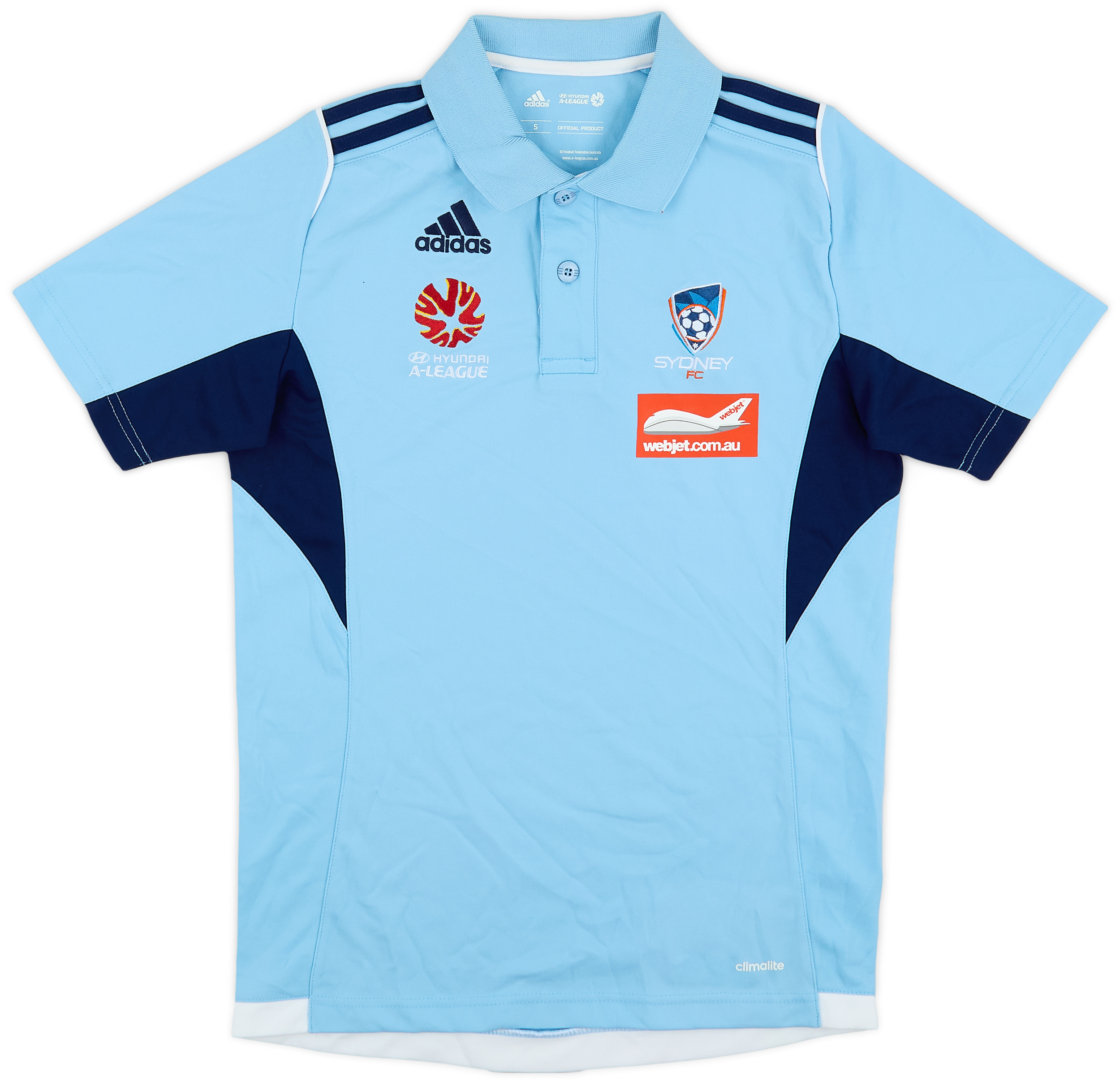 2014-15 Sydney FC adidas Polo Shirt - 9/10 - (S)