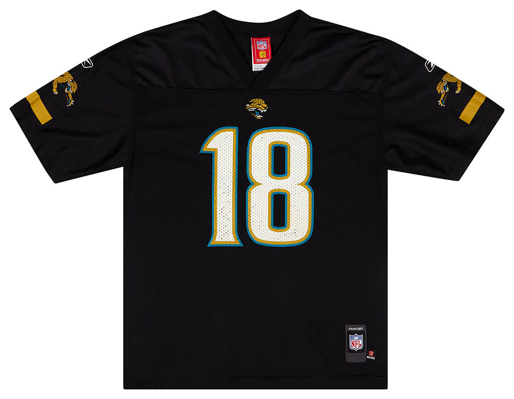 2007 Jacksonville Jaguars M. Jones #18 Reebok Replica Jersey (Alternate) Y