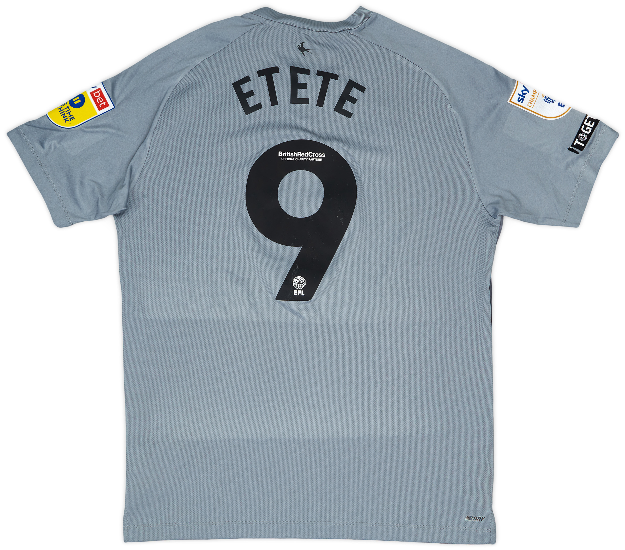 2022-23 Cardiff Match Issue Away Shirt Etete #9