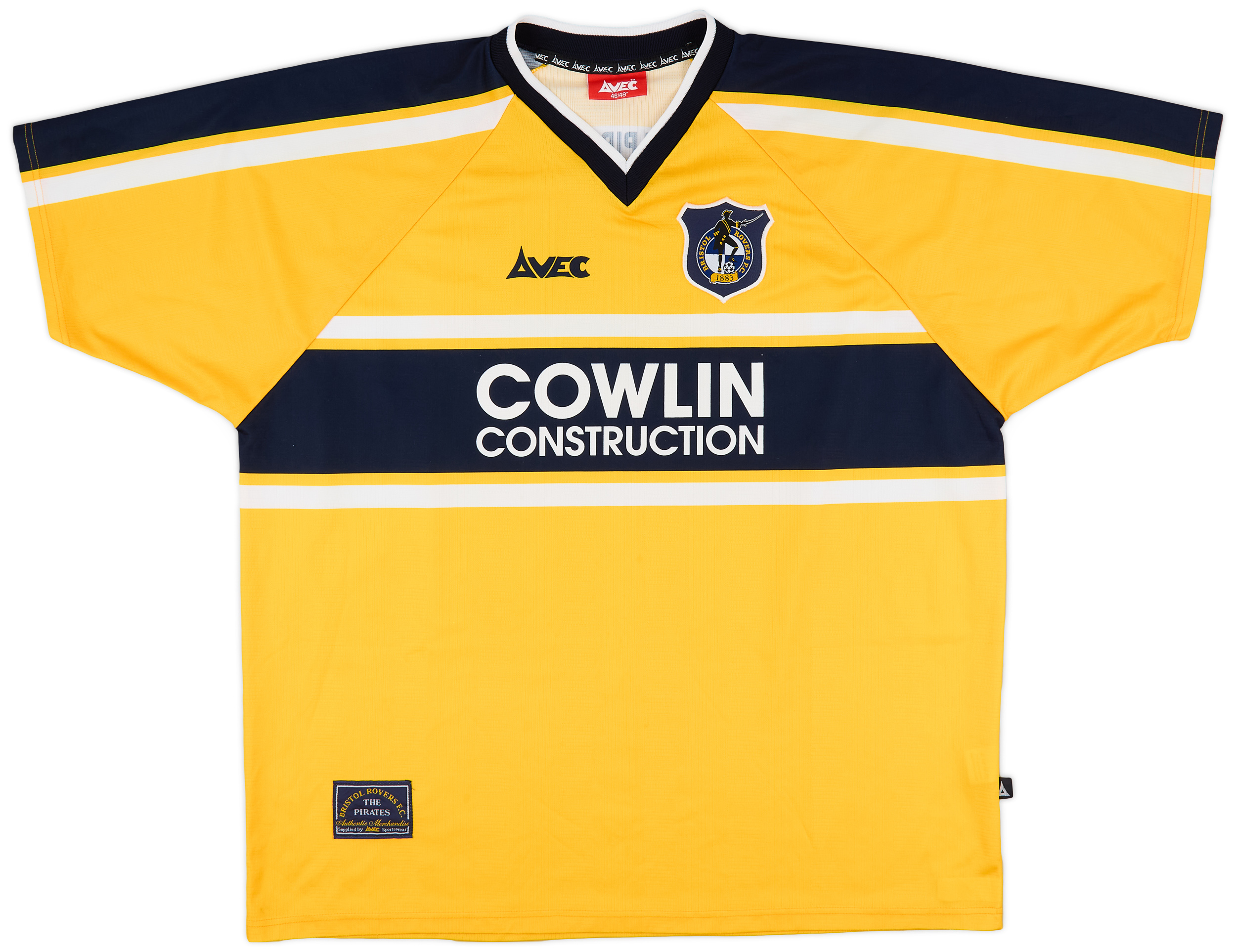 Bristol Rovers FC Avec Football Shirt Home 1999/2000/2001 Jersey Size