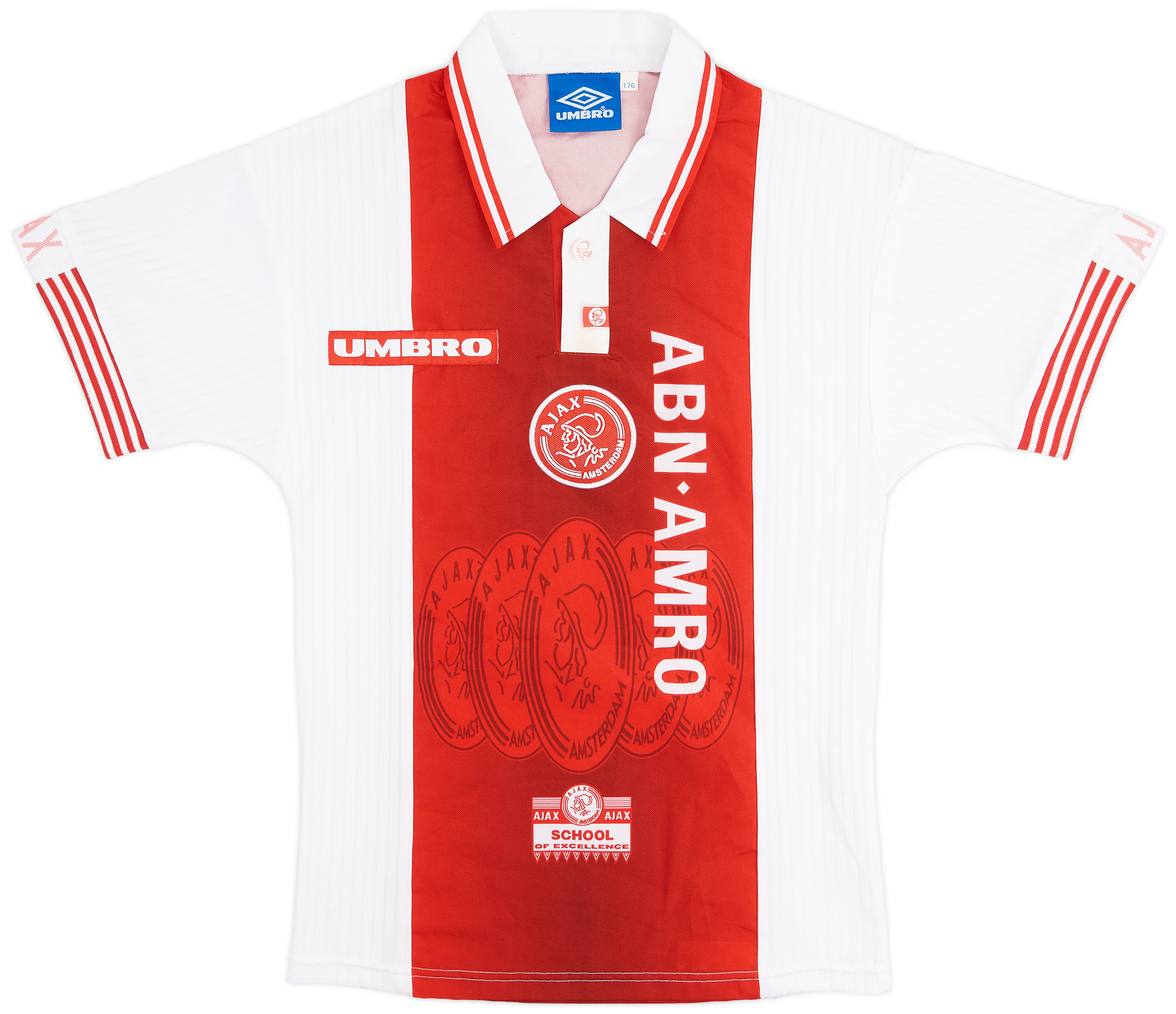 1997-98 Ajax Home Shirt R. de Boer #6 - 7/10 - (XL.Boys)