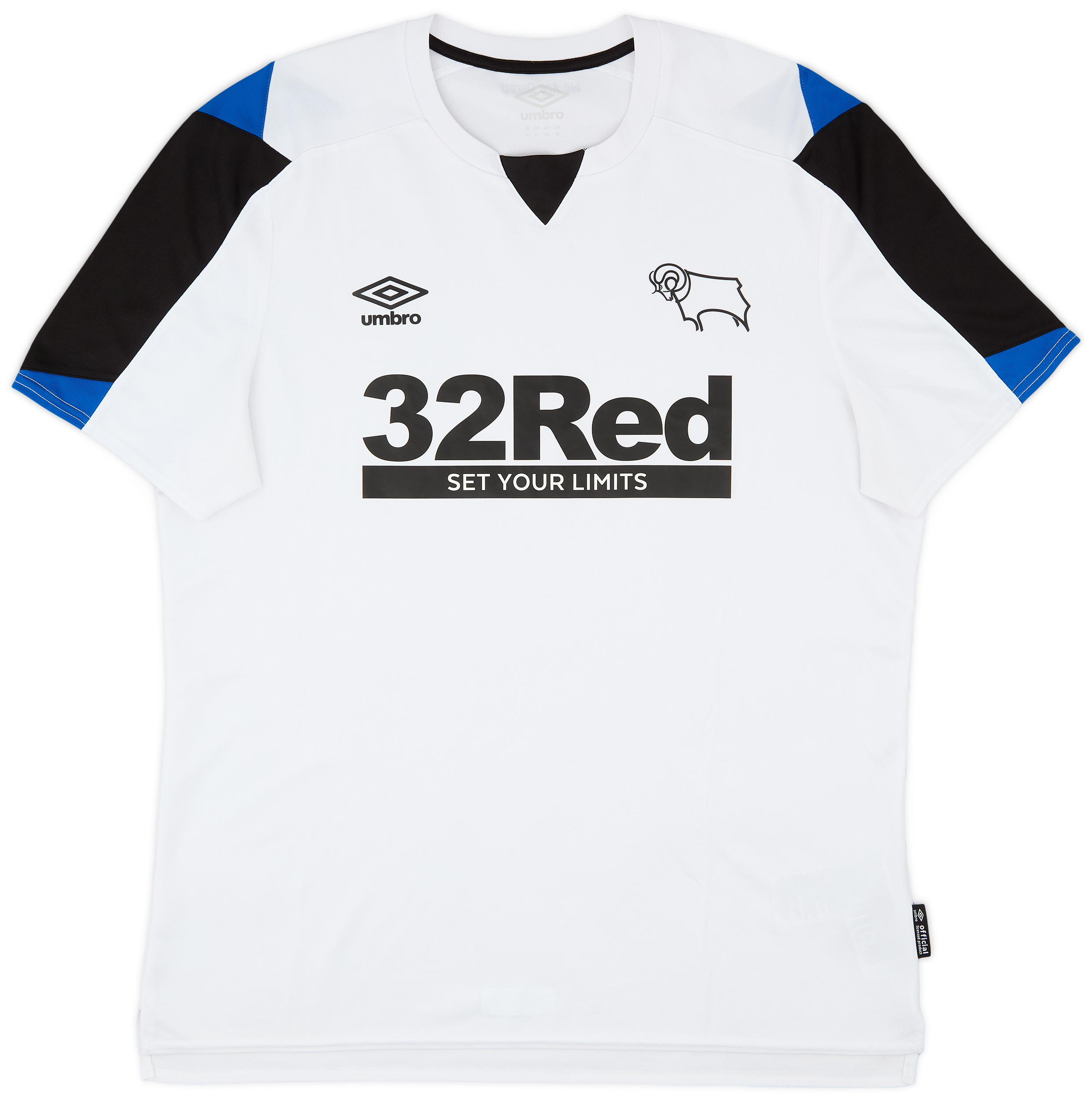 Derby County Home Football Shirt 1991/93 Adults Large Umbro