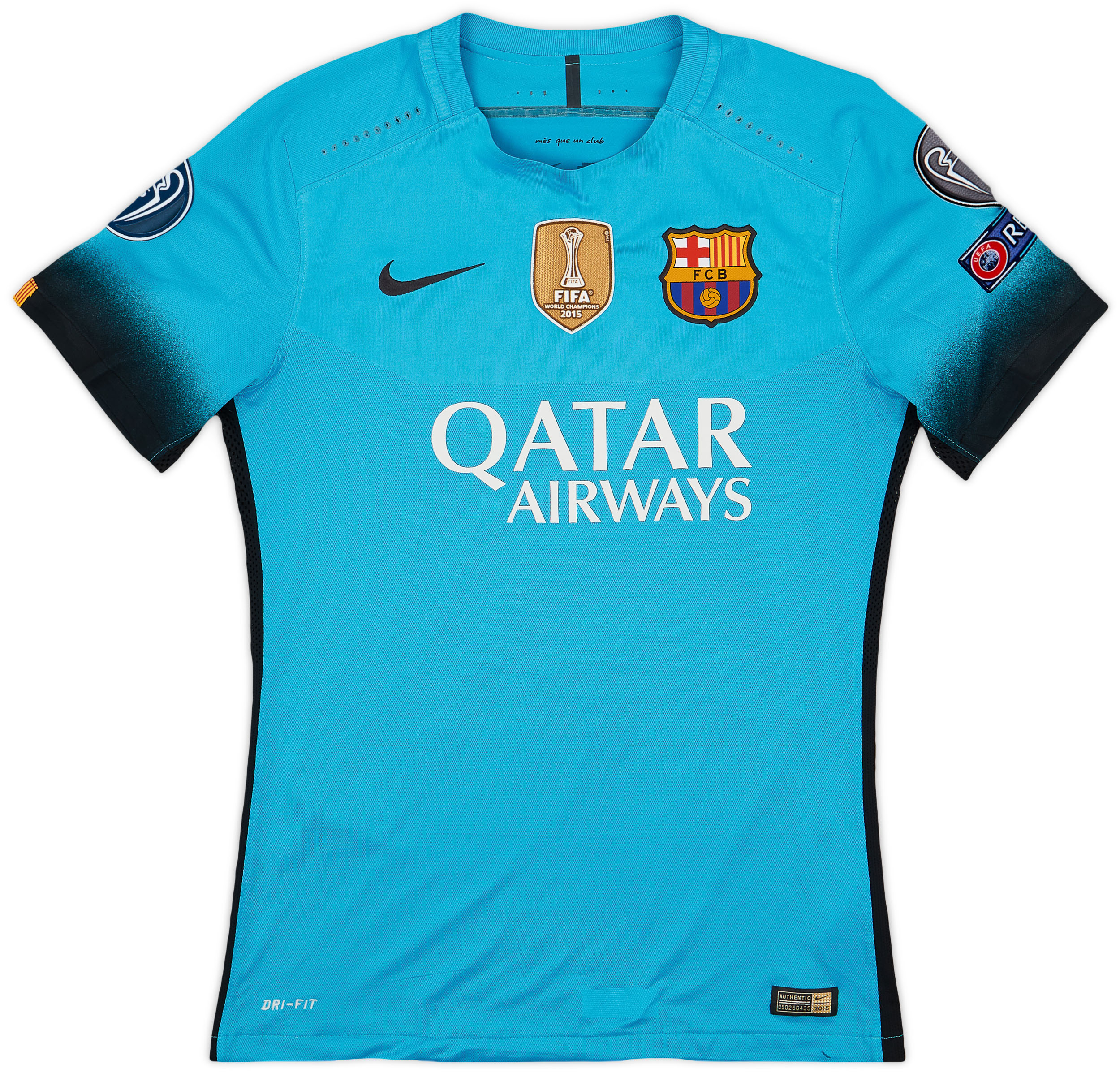 2015-16 Barcelona Authentic Third Shirt Messi #10 - 7/10 - (M)