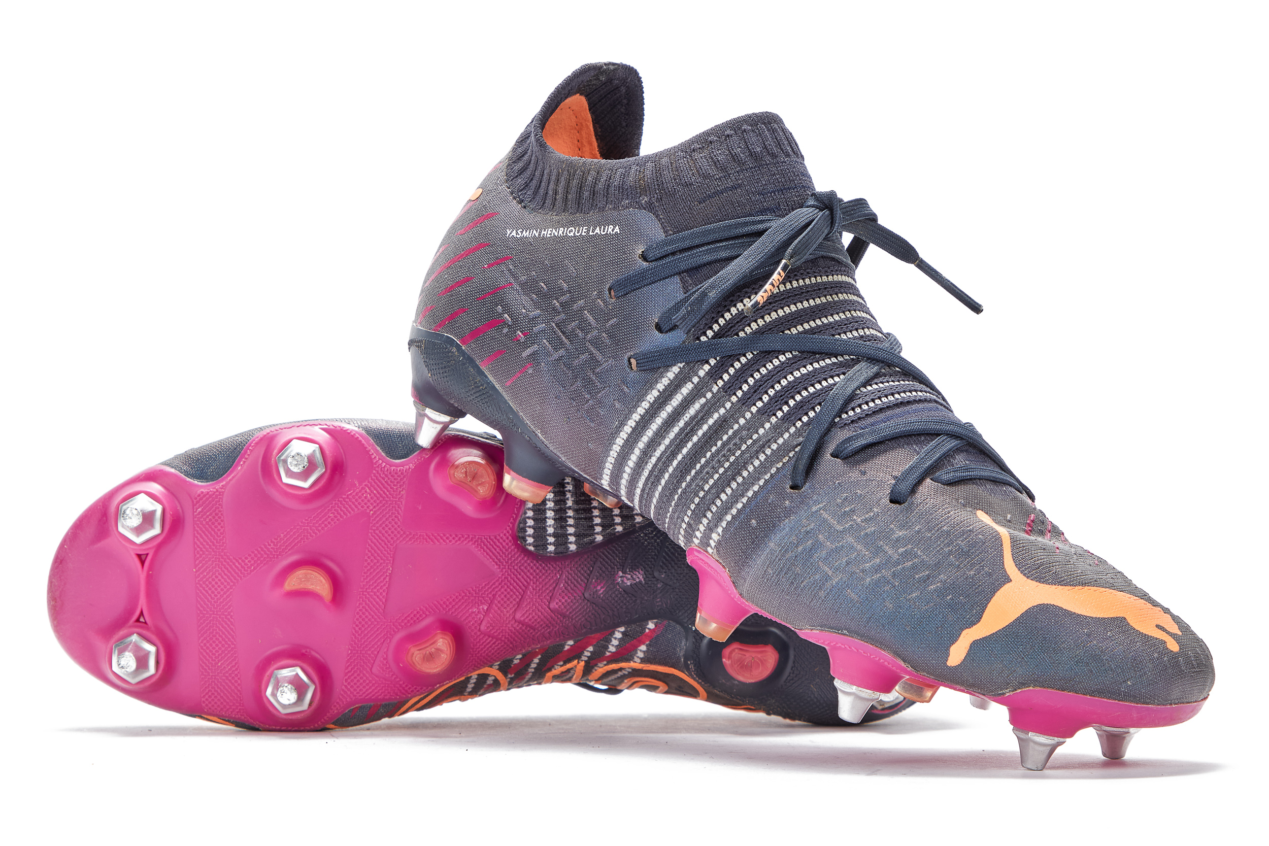 PUMA プーマ デルムンド ワイド GCi FG JR(ホワイト×ムード