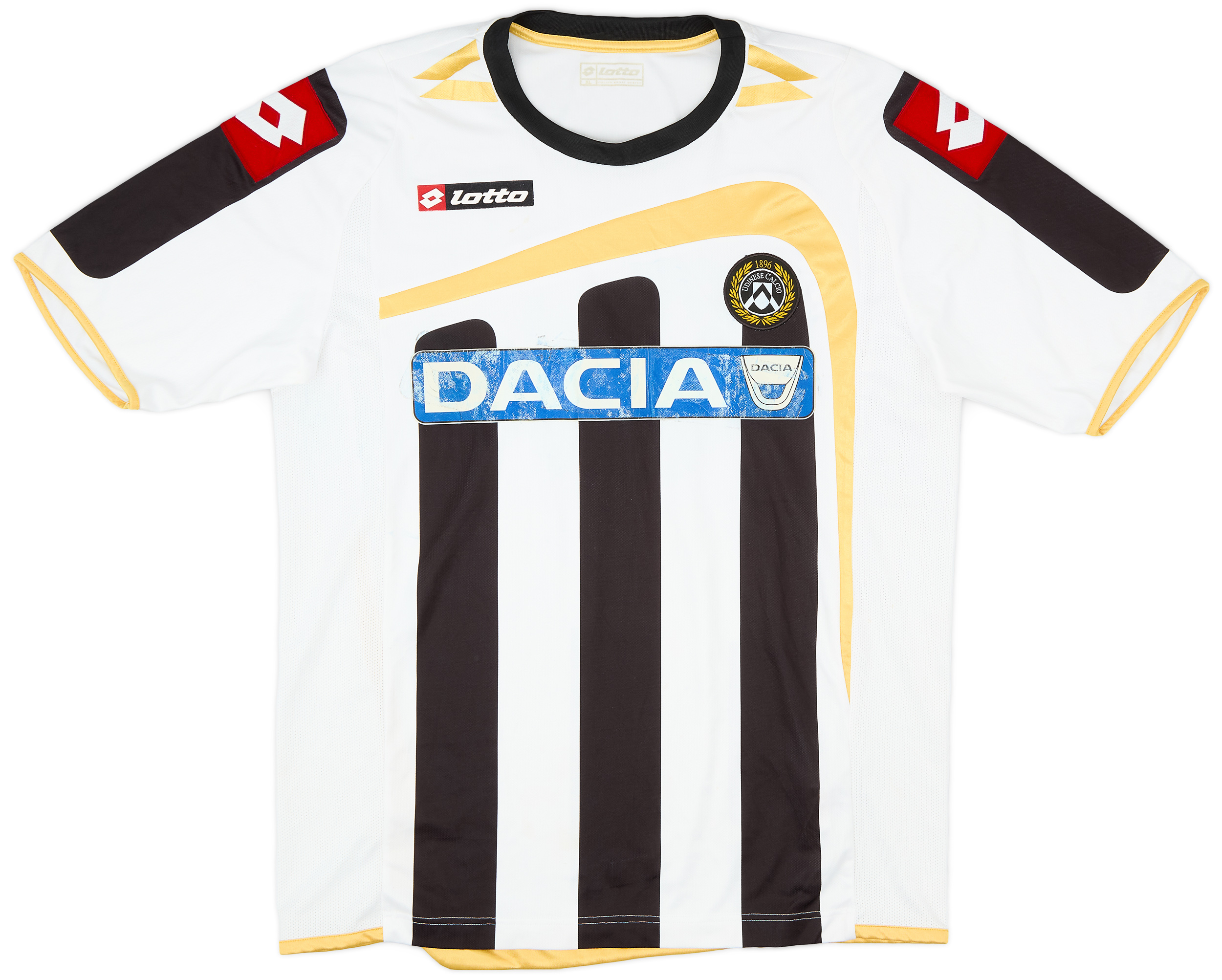 Maillot Udinese Match Worn Saadi Gheddafi - Vintage, Taille XL, Signé, Troisième équipement