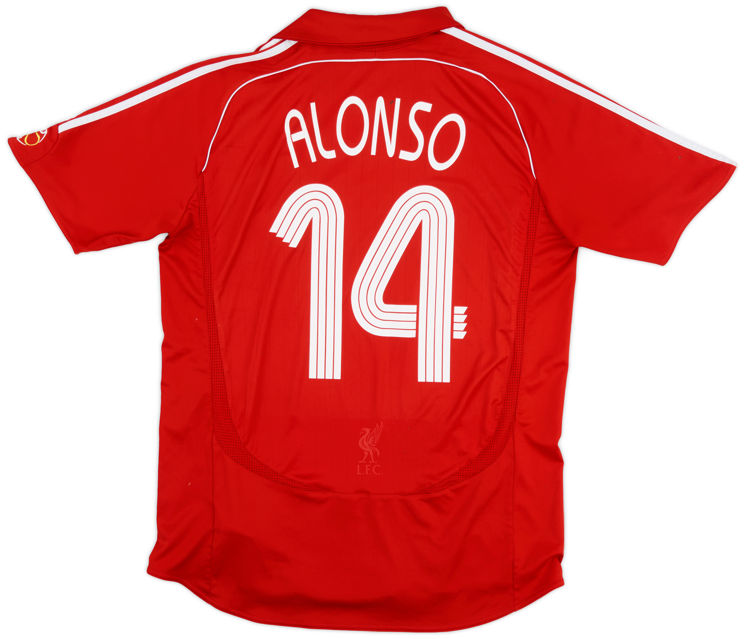2006-08 Liverpool Home Shirt Alonso #14 - 7/10 - (L)