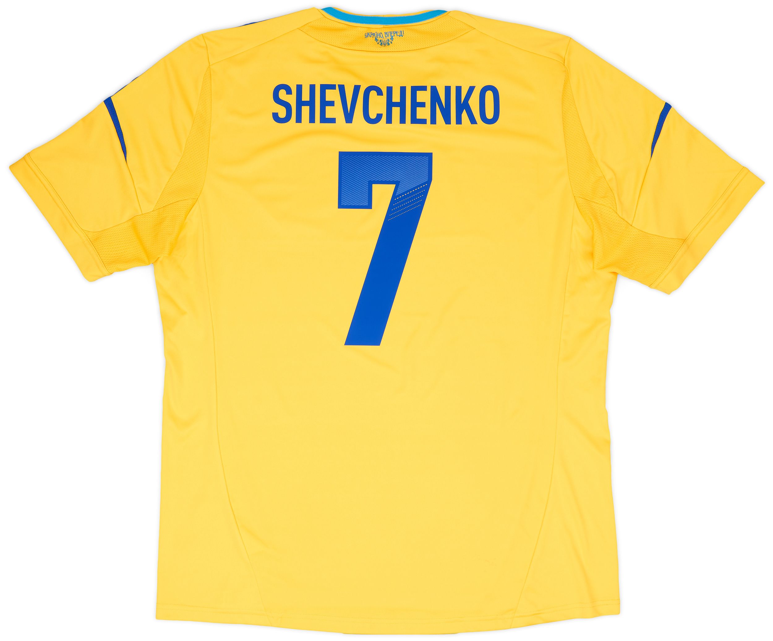 2011-13 Ukraine Home Shirt Shevchenko #7 - 6/10 - (XL)