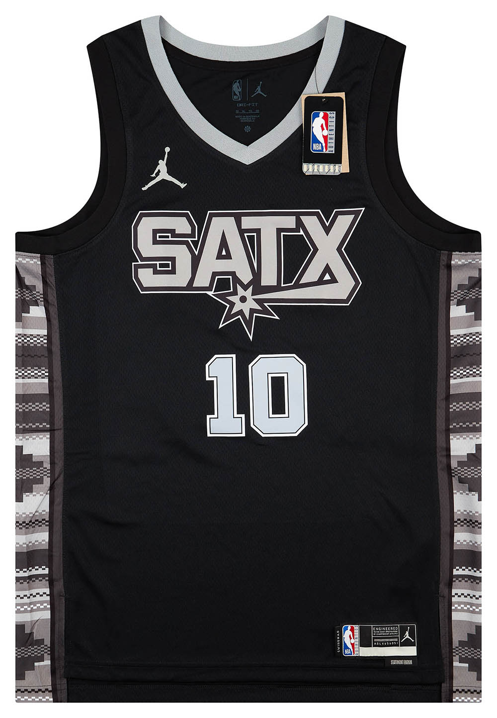 Jeremy Sochan - San Antonio Spurs - Game-Worn City Edition Jersey - 2022-23  NBA Season