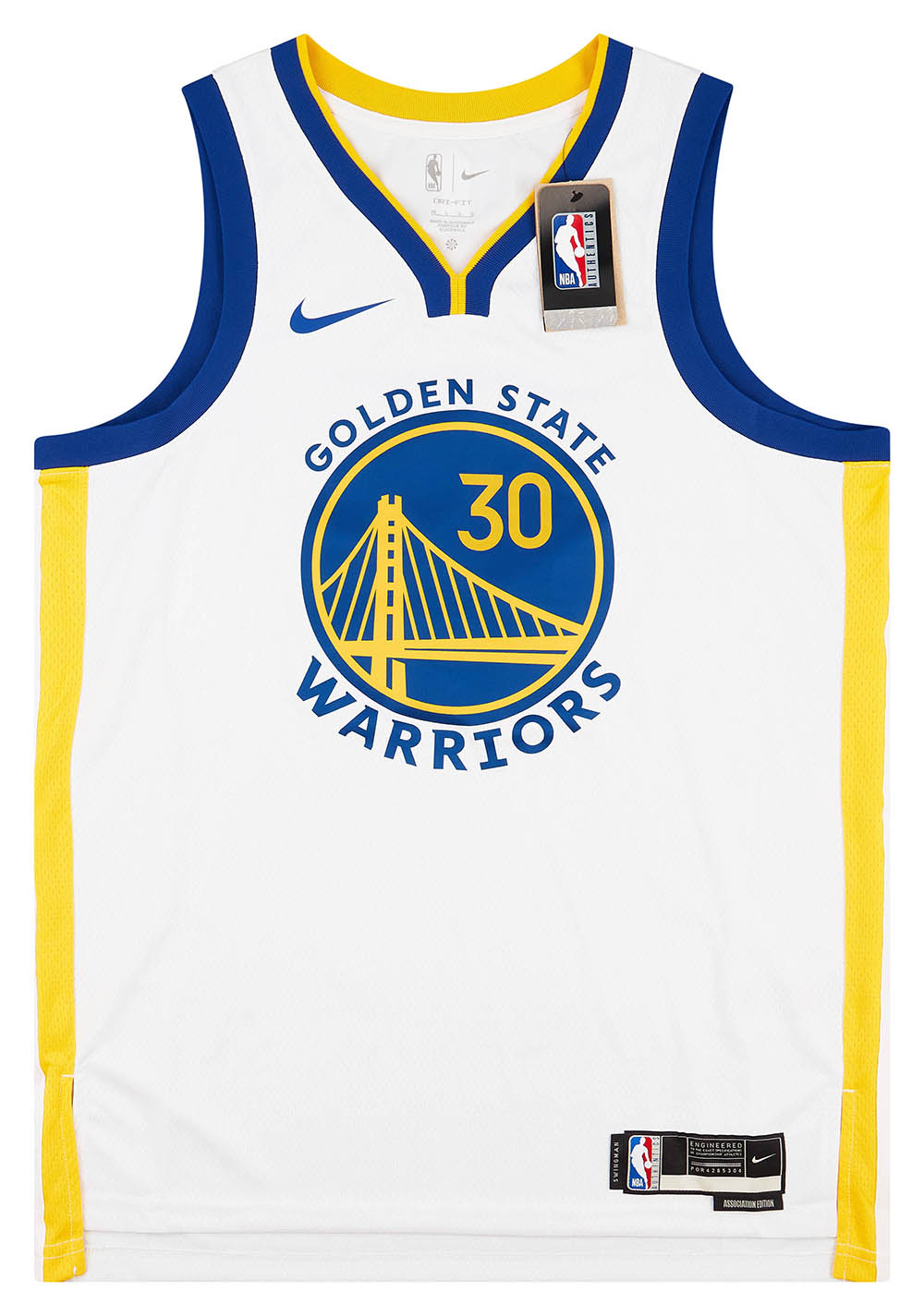 2017-23 Golden State Warriors Curry #30 Nike Swingman Home Jersey (XL)