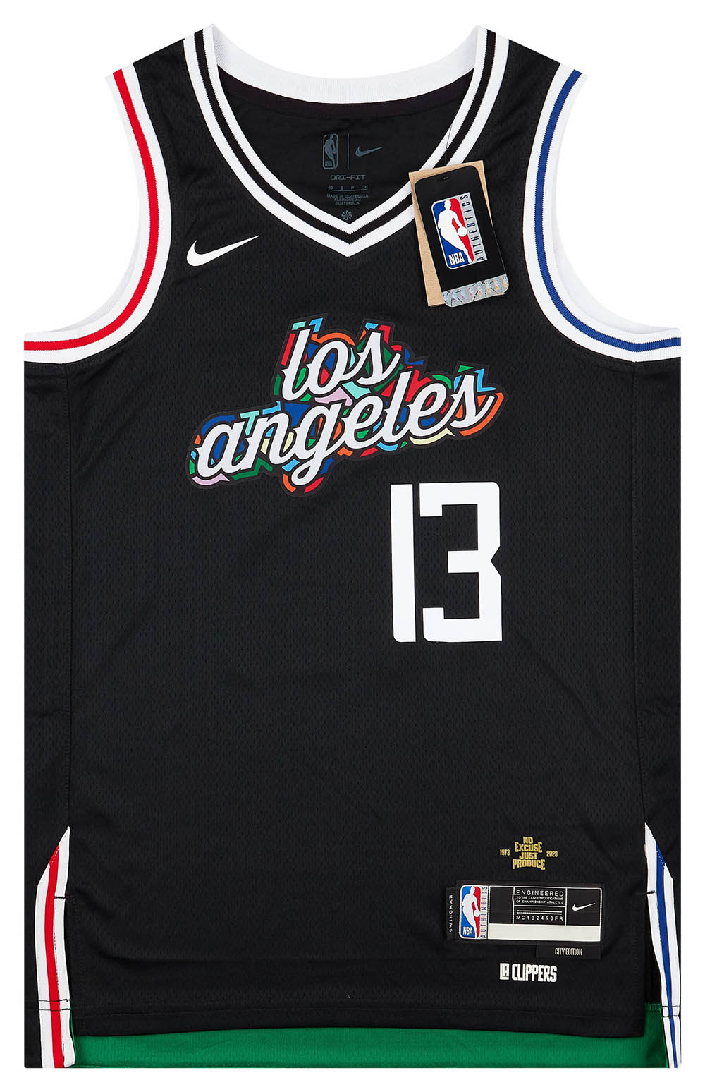 Nike Men's 2022-23 City Edition Los Angeles Clippers Paul George #13 Black  Dri-FIT Swingman Jersey