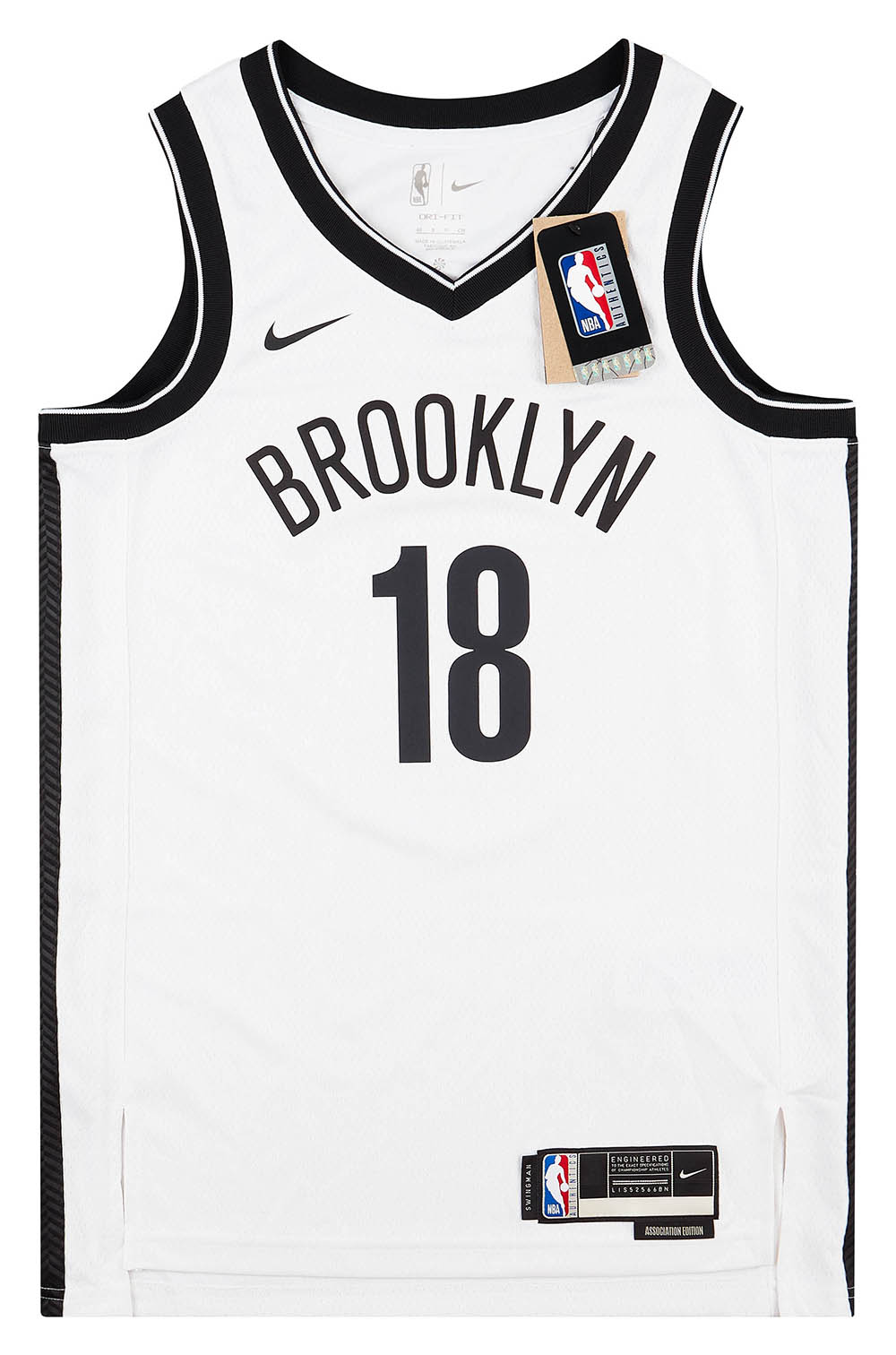 202223 Brooklyn Nets Watanabe 18 Nike Swingman Home Jersey (L)