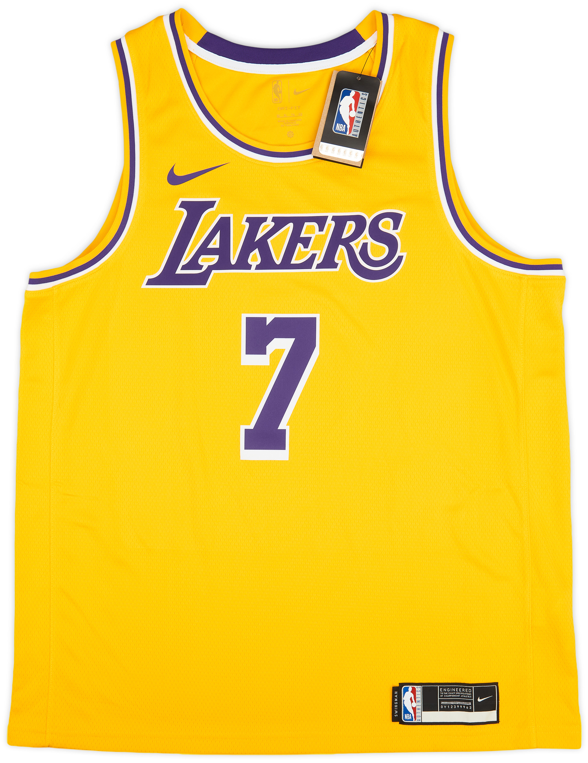 75th Anniversary Anthony #7 Los Angeles Lakers Jordan Purple NBA