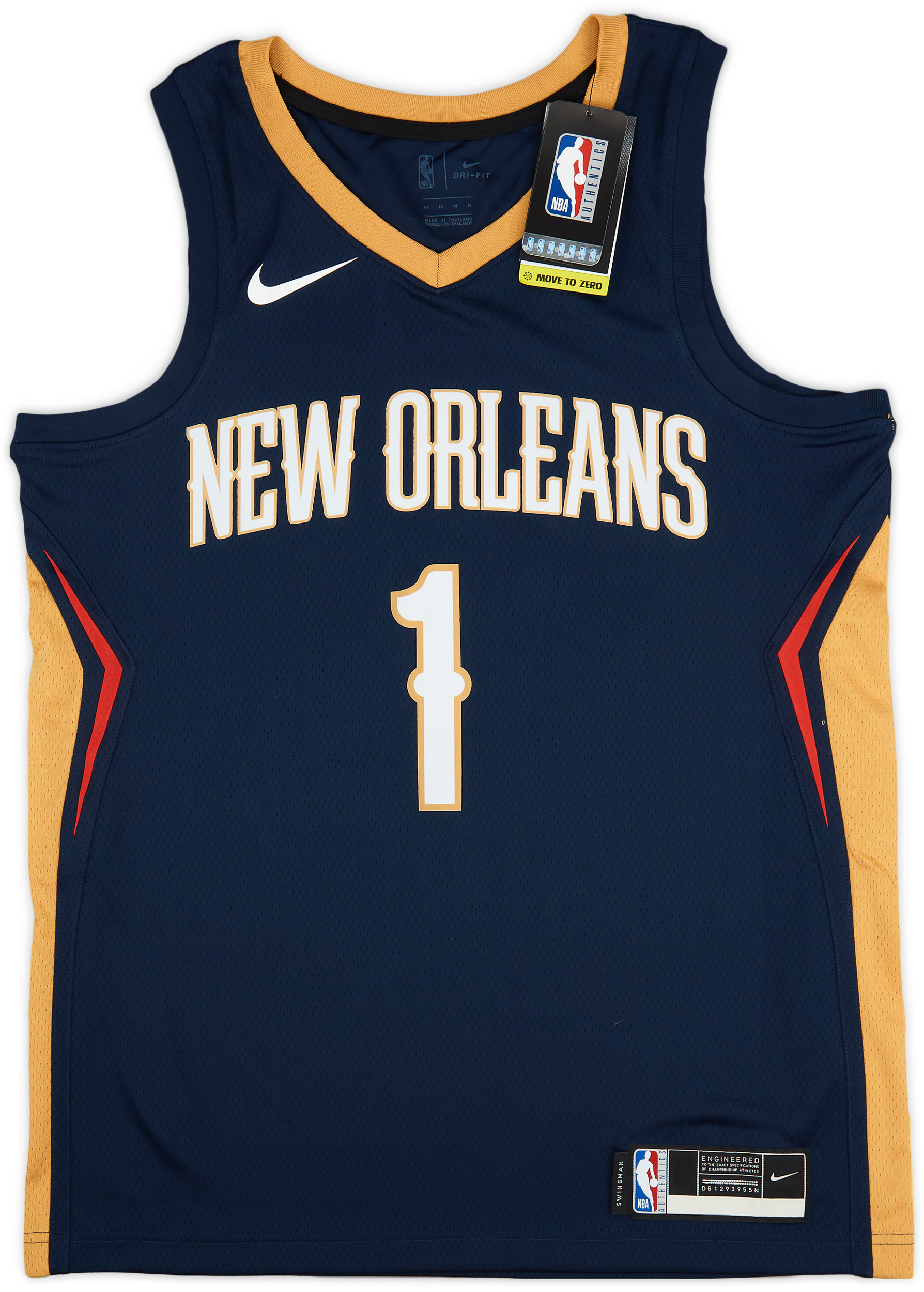 2019-23 New Orleans Pelicans Williamson #1 Nike Swingman Away Jersey (L)