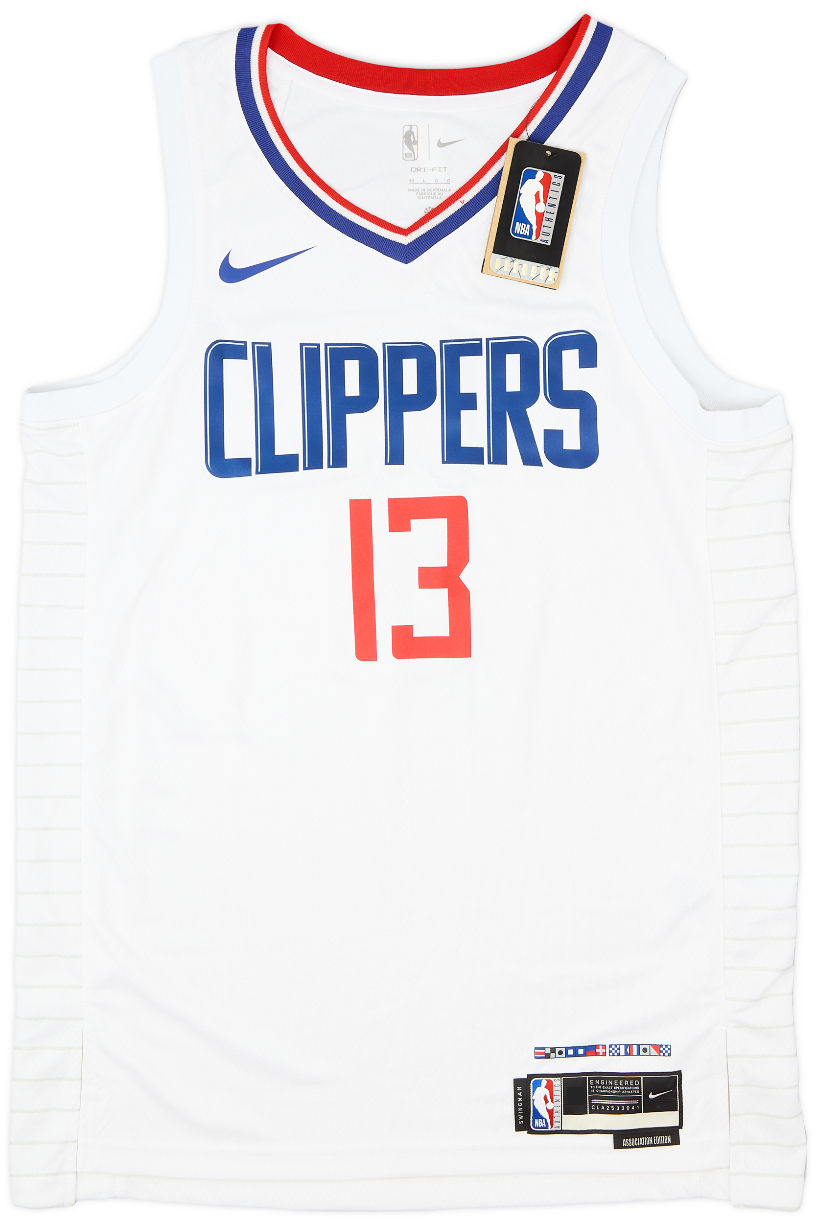 2019 23 LA Clippers George 13 Nike Swingman Home Jersey L