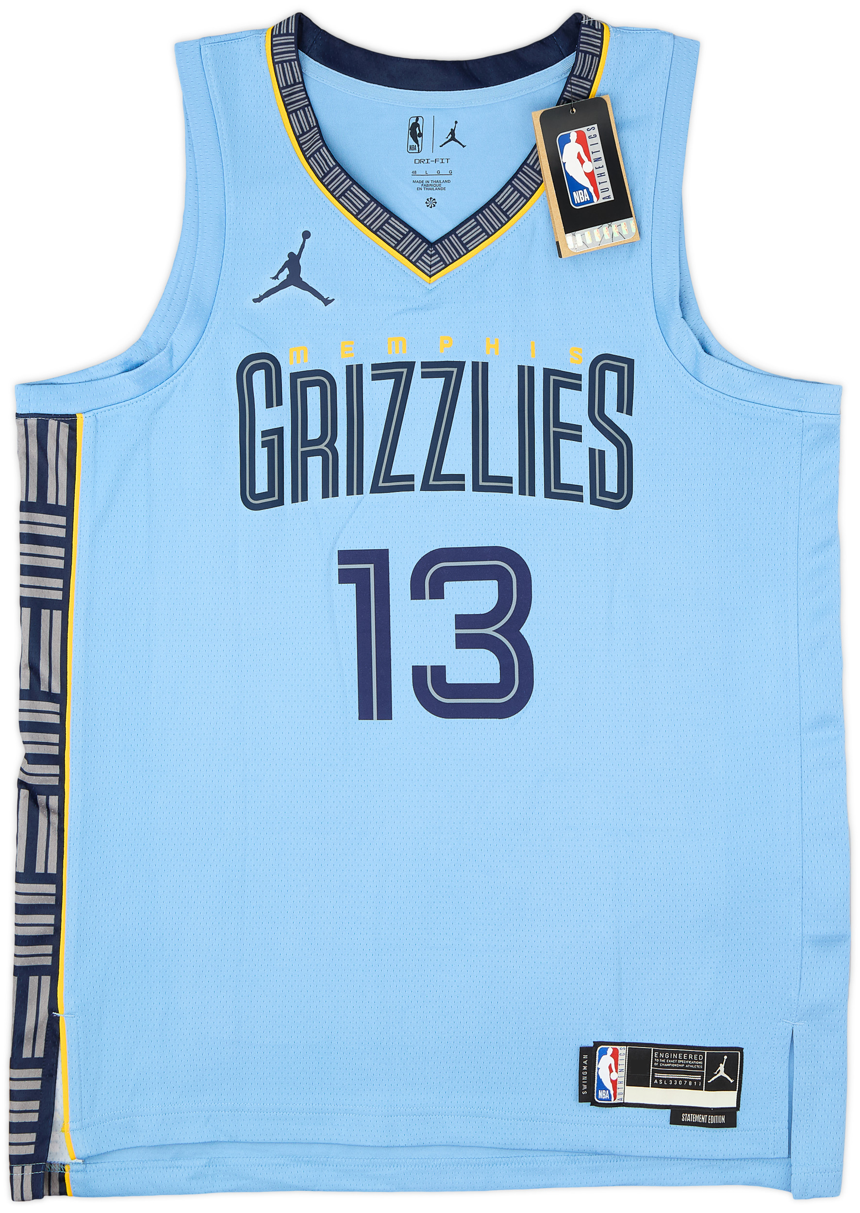 2022-24 Memphis Grizzlies Jackson Jr. #13 Jordan Swingman Alternate Jersey (L)