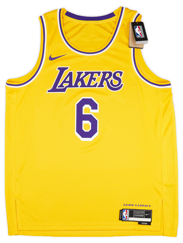 2021-23 LA Lakers James #6 Nike Swingman Away Jersey (M)