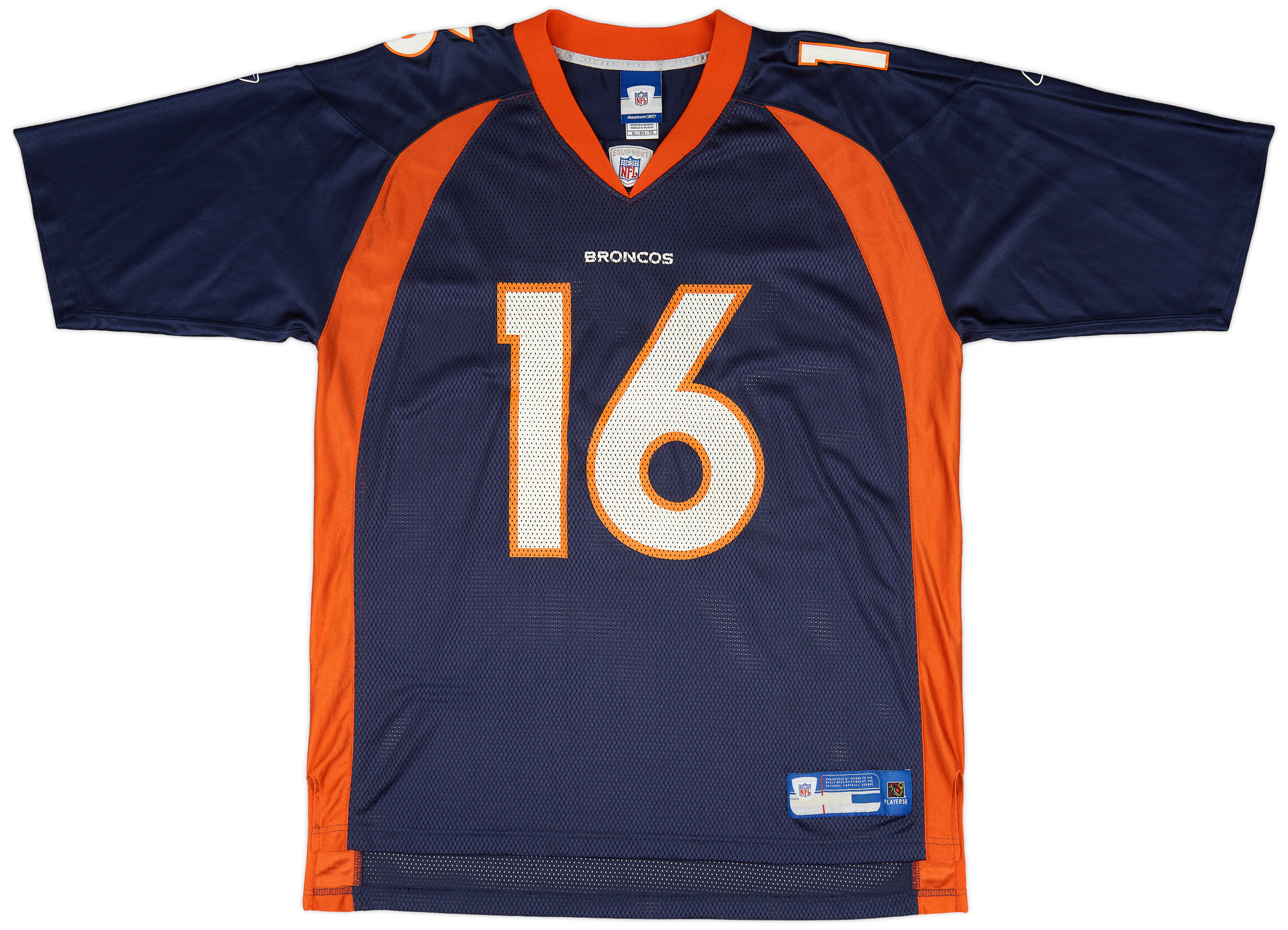2005 06 Denver Broncos Plummer 16 Reebok On Field Home Jersey Very Good XL
