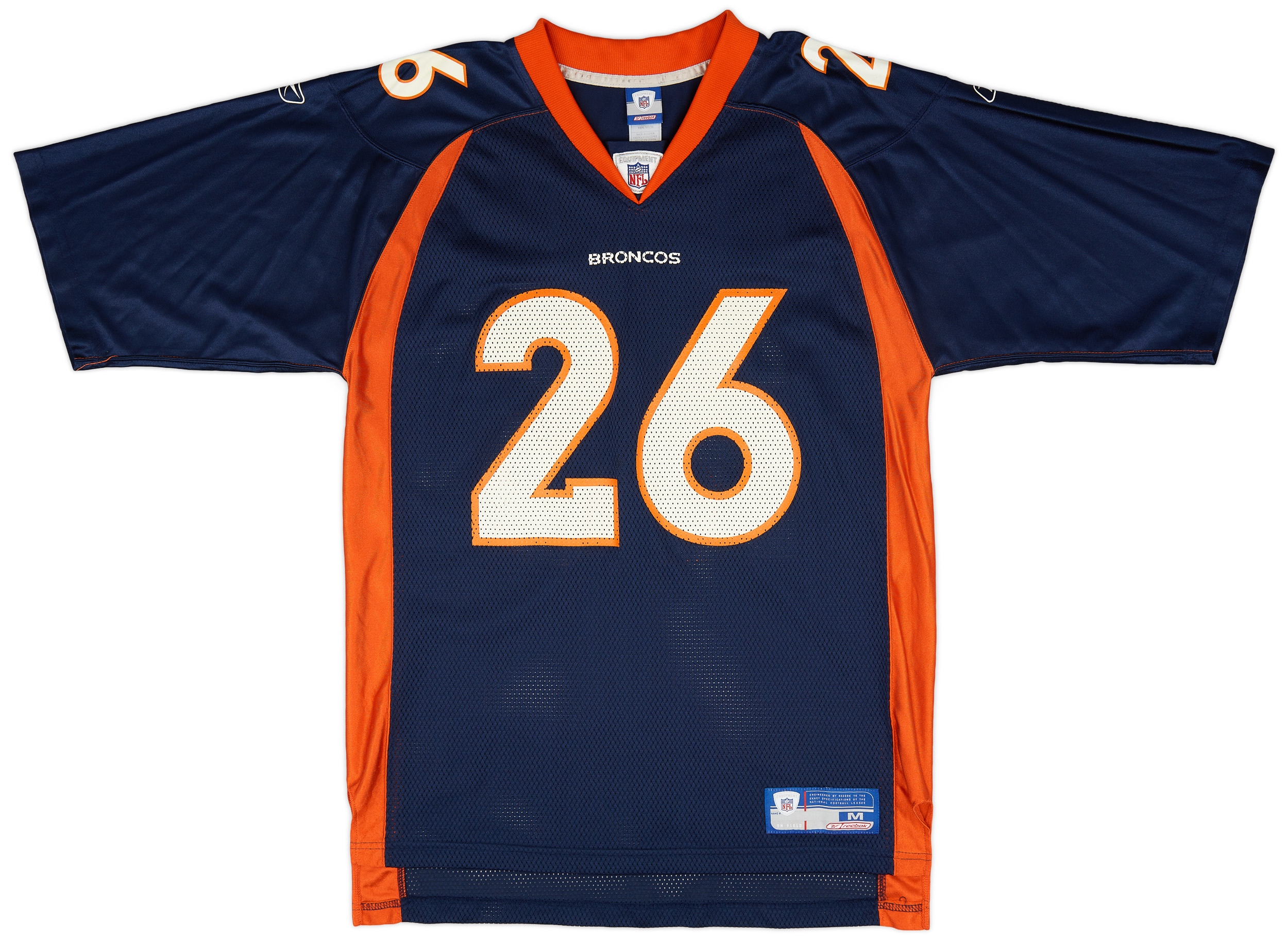 2002-03 Denver Broncos Portis #26 Reebok On Field Home Jersey (Excellent) M