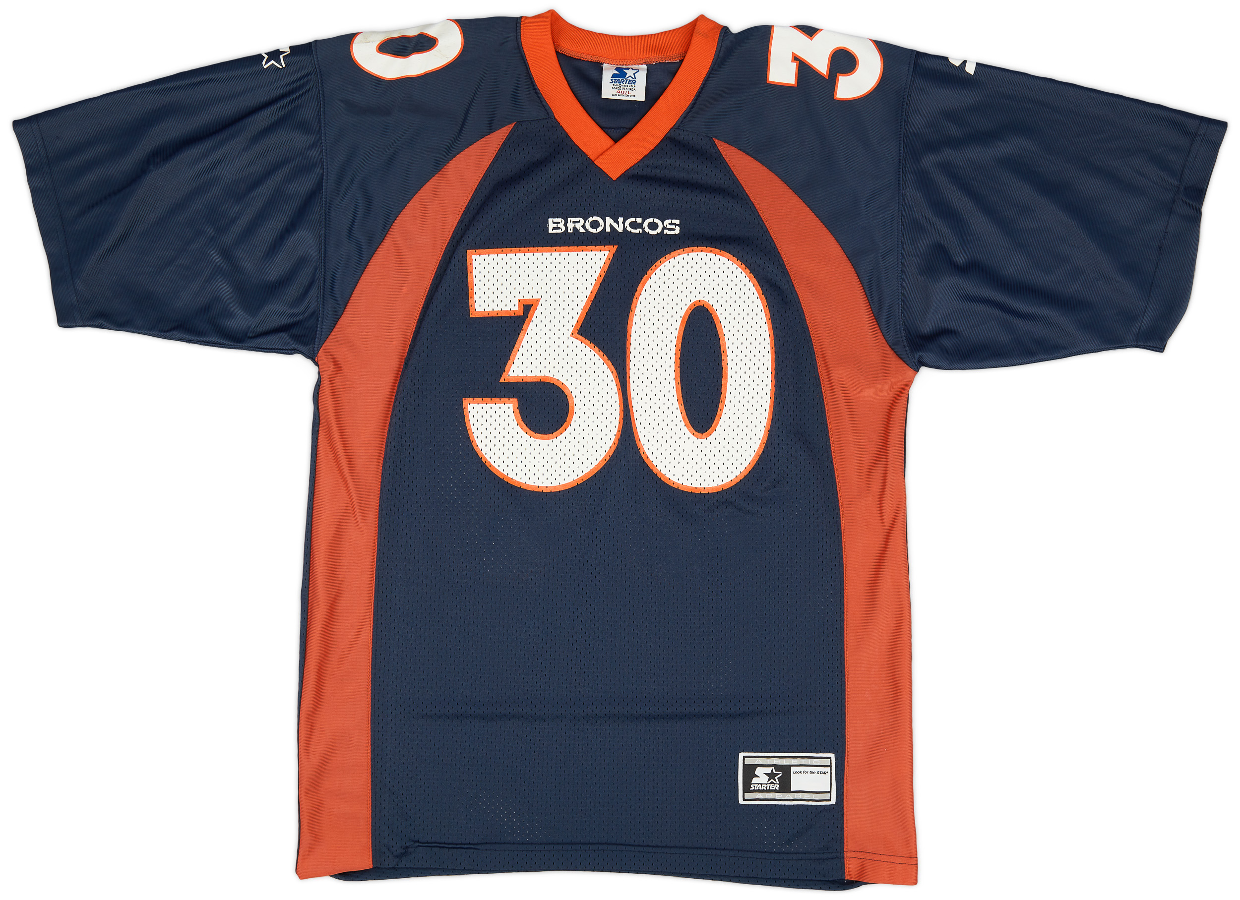 1997-00 Denver Broncos Davis #30 Starter Home Jersey (Good) L