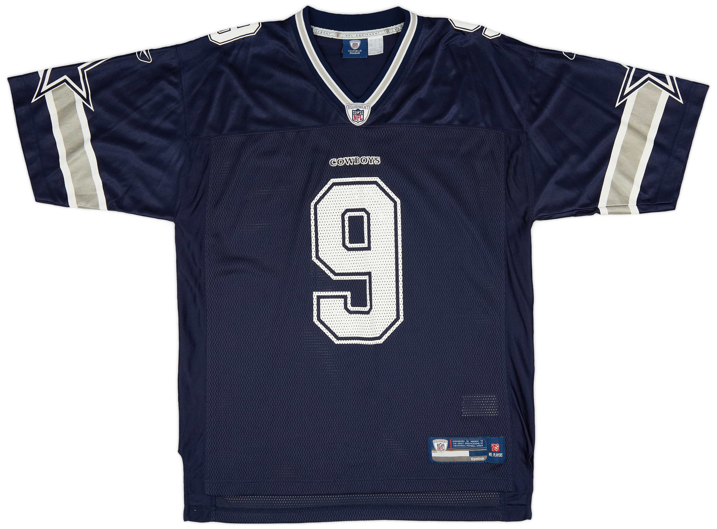 2008 11 Dallas Cowboys Romo 9 Reebok On Field Home Jersey