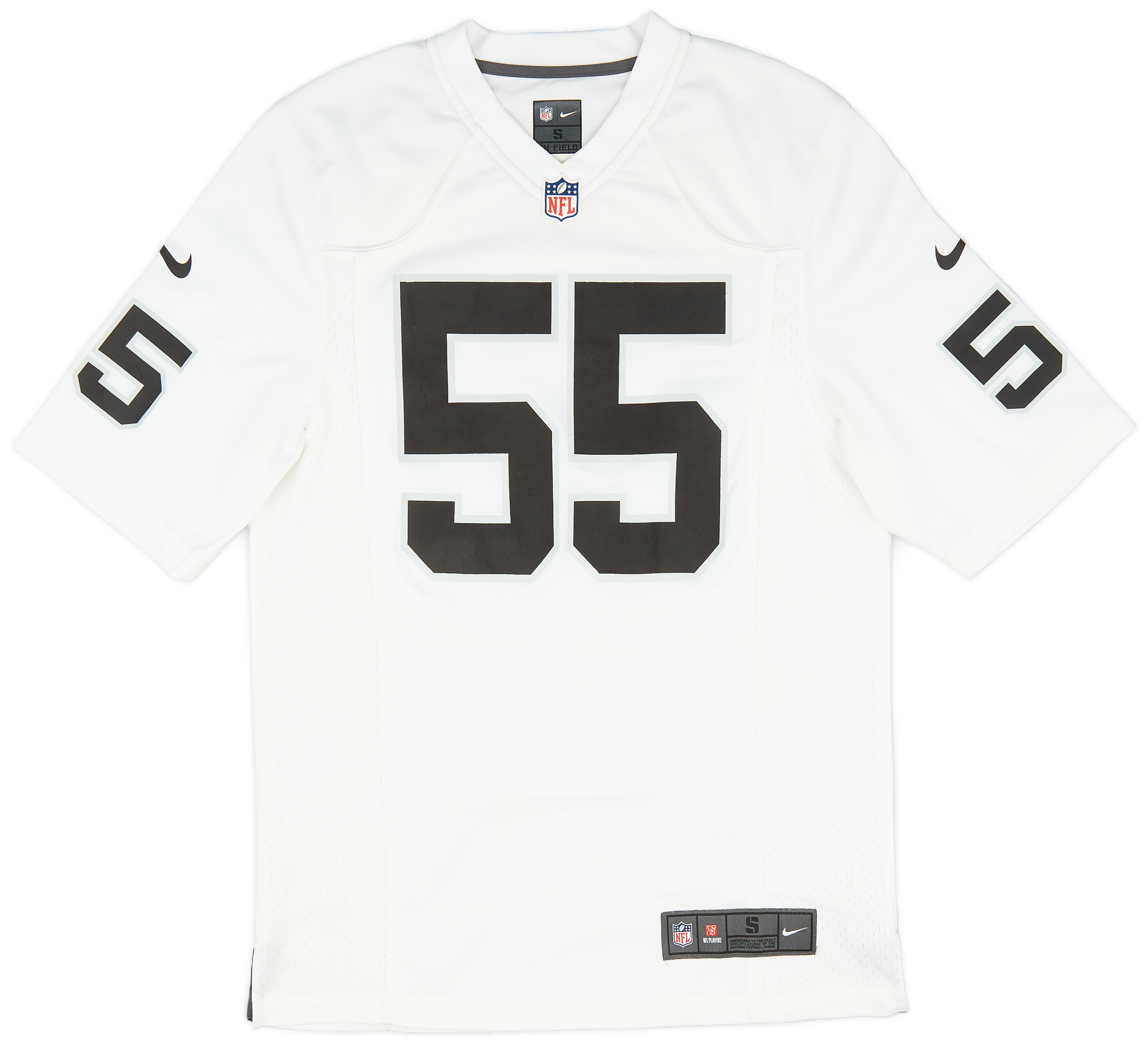 2012 Oakland Raiders McClain 55 Nike Game Away Jersey Very Good S