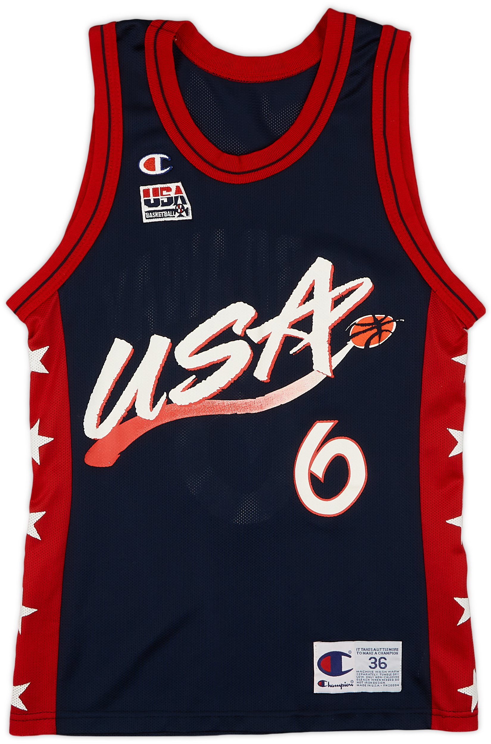 1996-99 USA Hardaway #6 Champion Away Jersey (Very Good) S