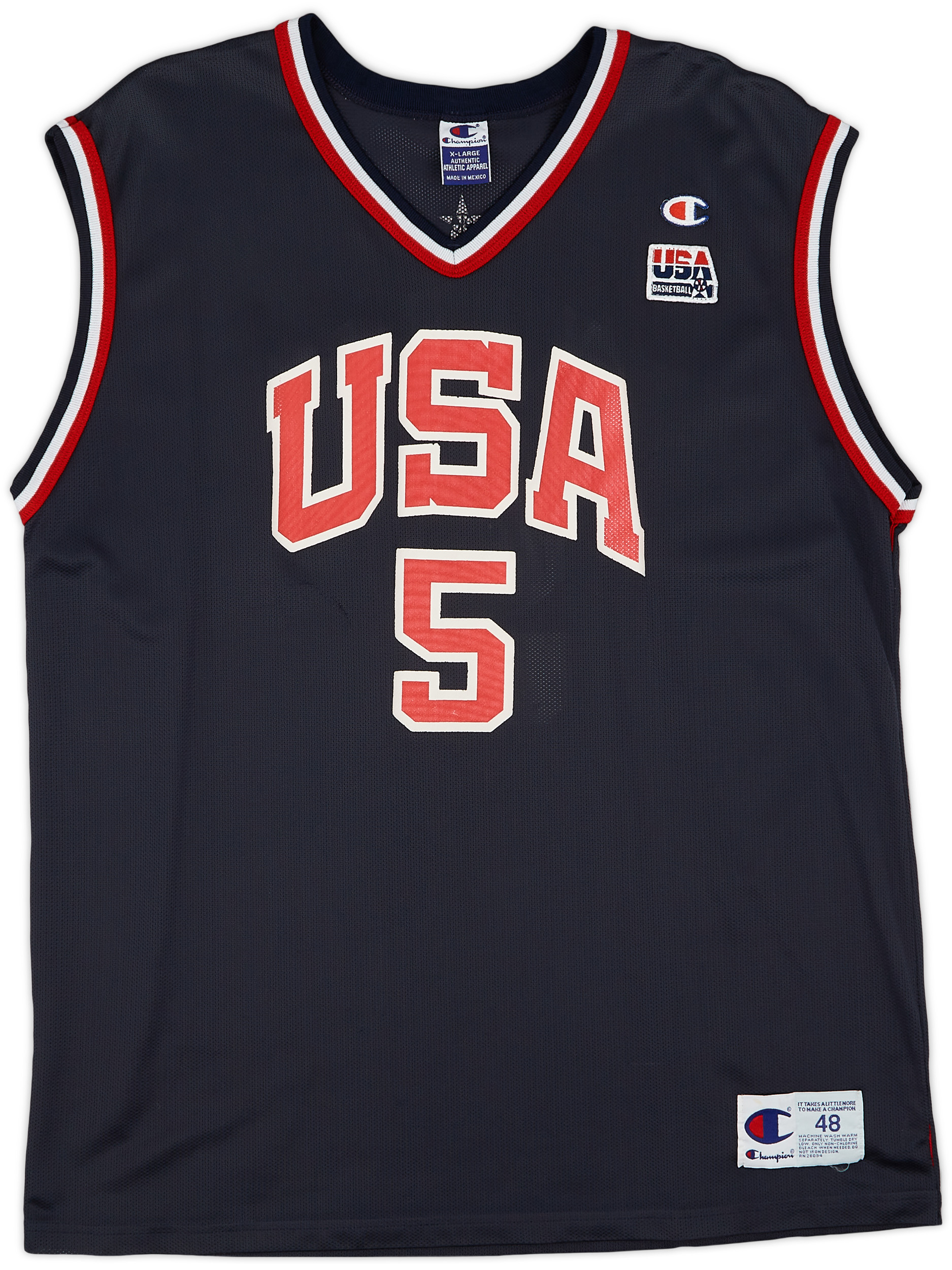 2000 USA Kidd 5 Champion Away Jersey Good XL 2000-usa-kidd-5-champion-away-jersey-good-xl