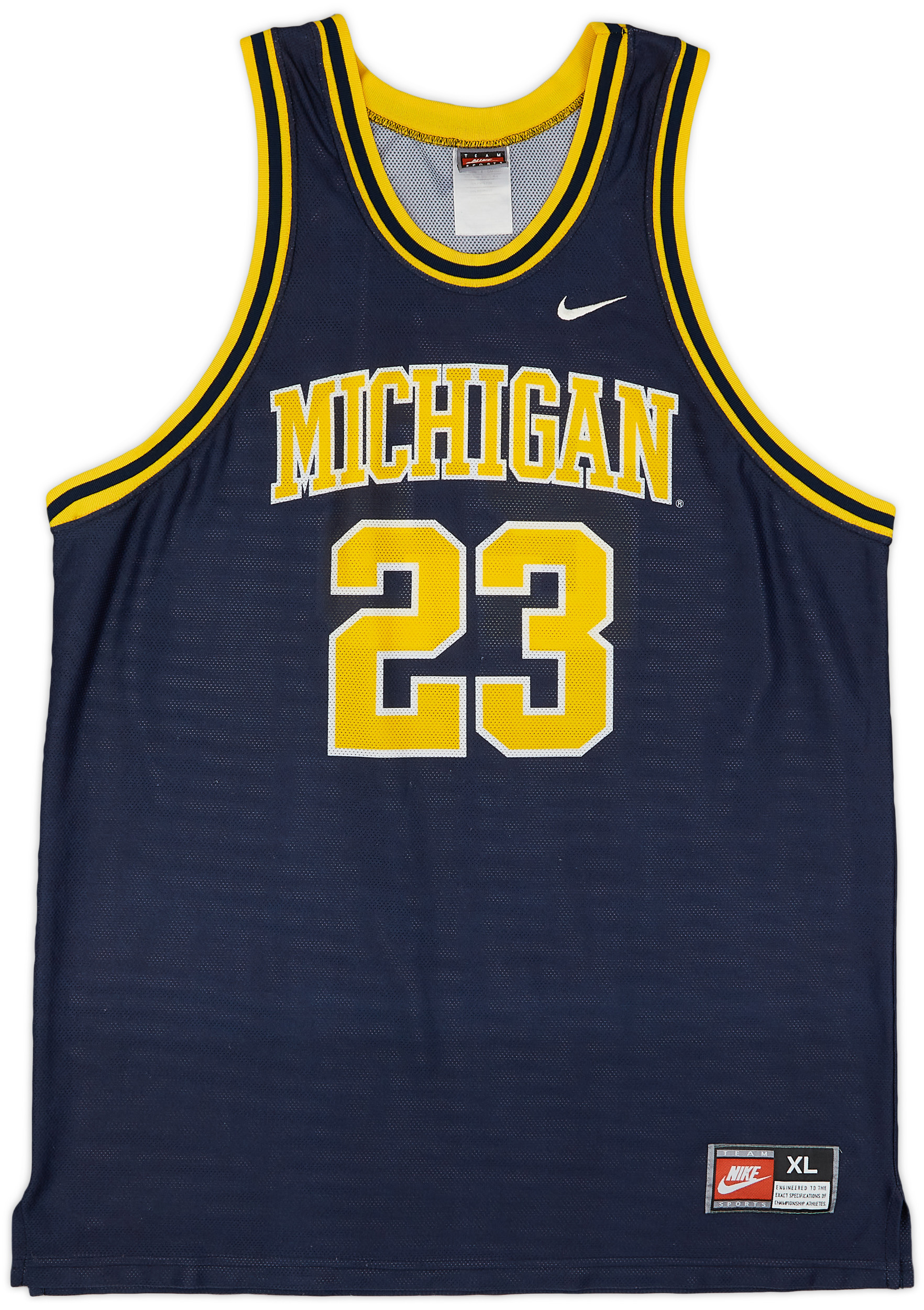 1994-98 Michigan Wolverines Taylor #23 Nike Away Jersey (Very Good) XL