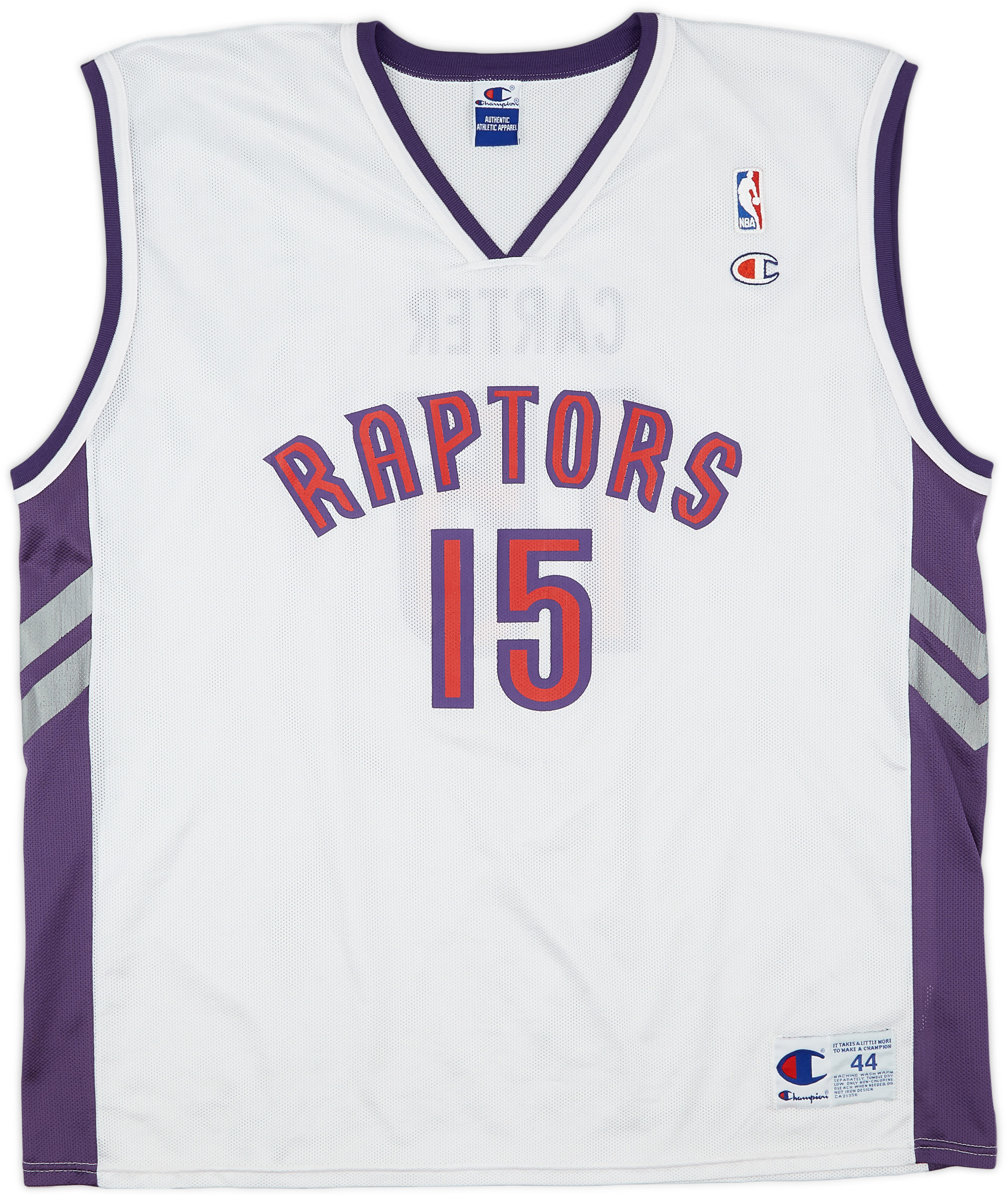 1999-02 Toronto Raptors Carter #15 Champion Home Jersey (Excellent) L