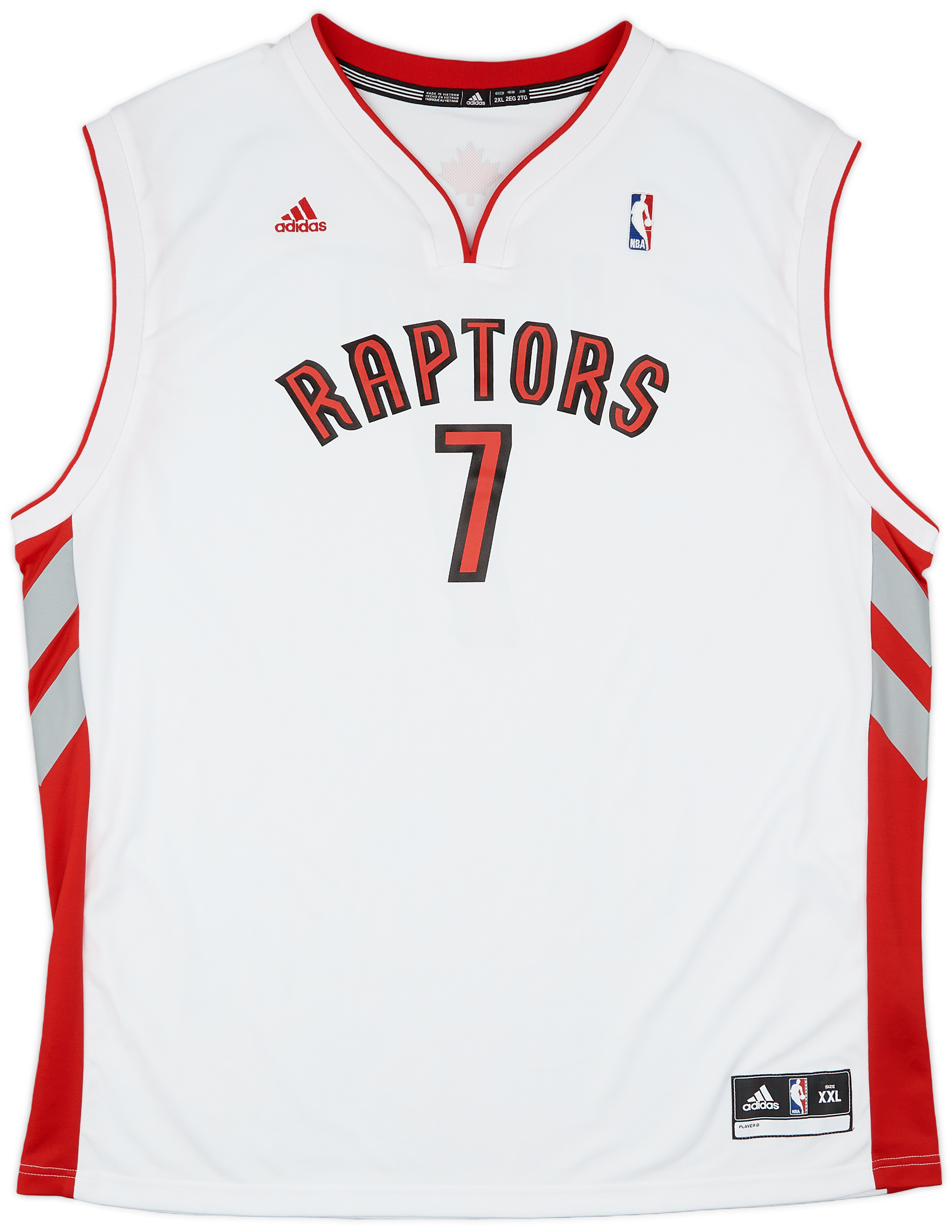 2010-13 Toronto Raptors Bargnani #7 adidas Home Jersey (Excellent) XXL