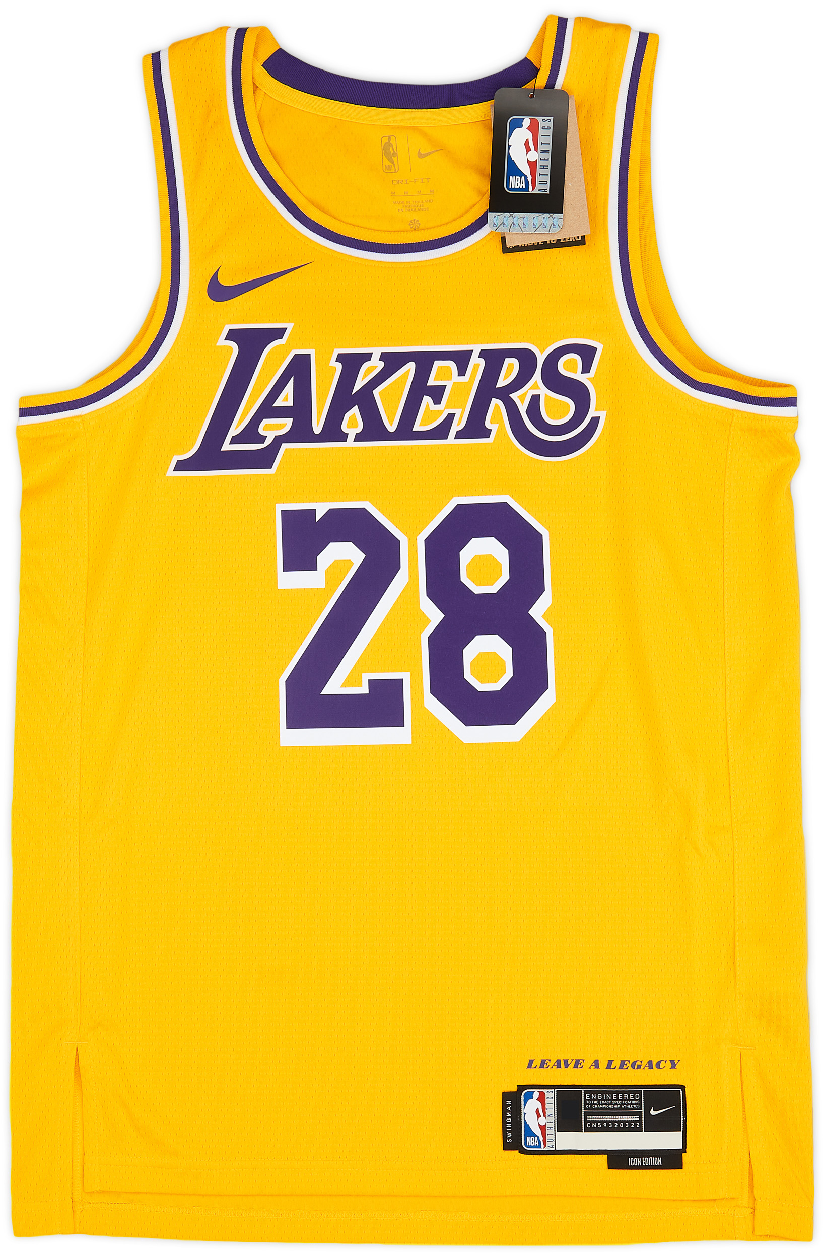 2023 LA Lakers Hachimura #28 Nike Swingman Away Jersey (M)