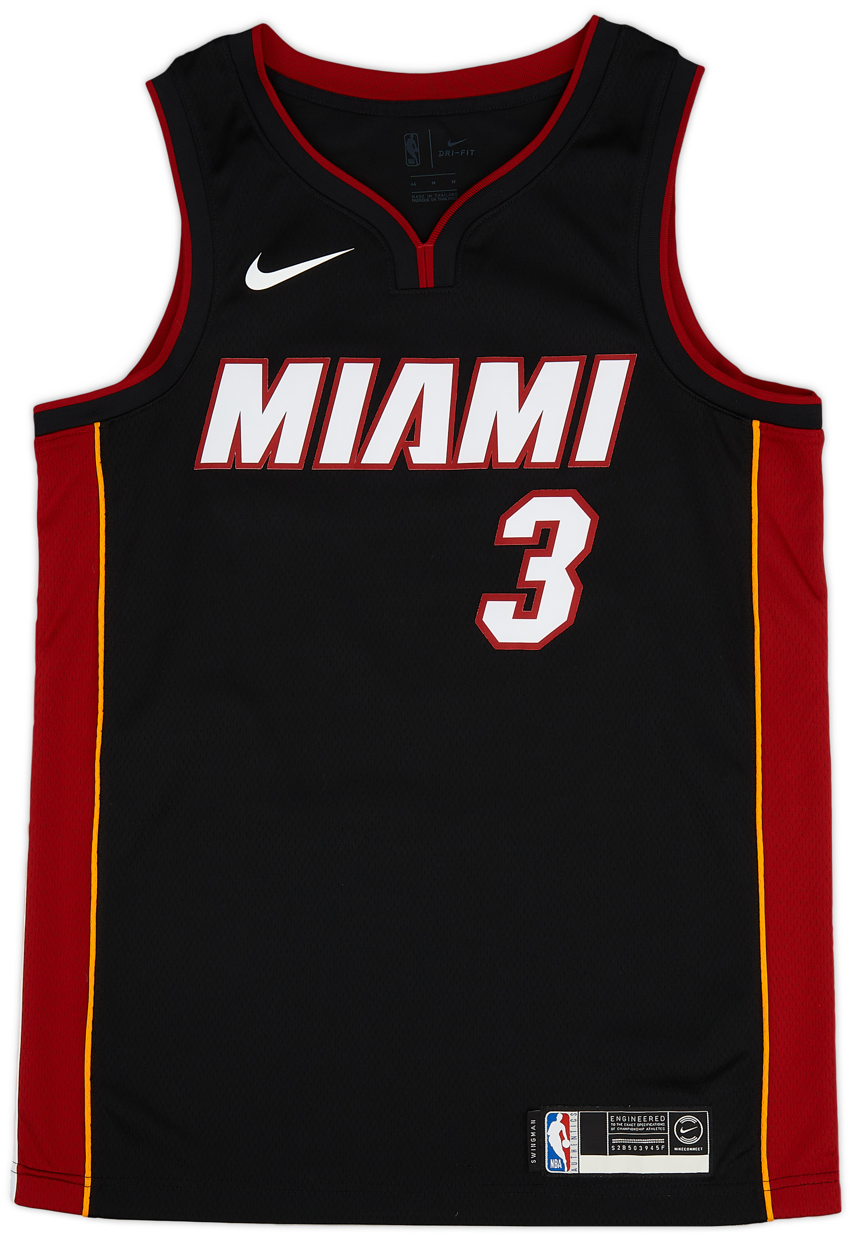 201819 Miami Heat Wade 3 Nike Swingman Away Jersey (Excellent) M