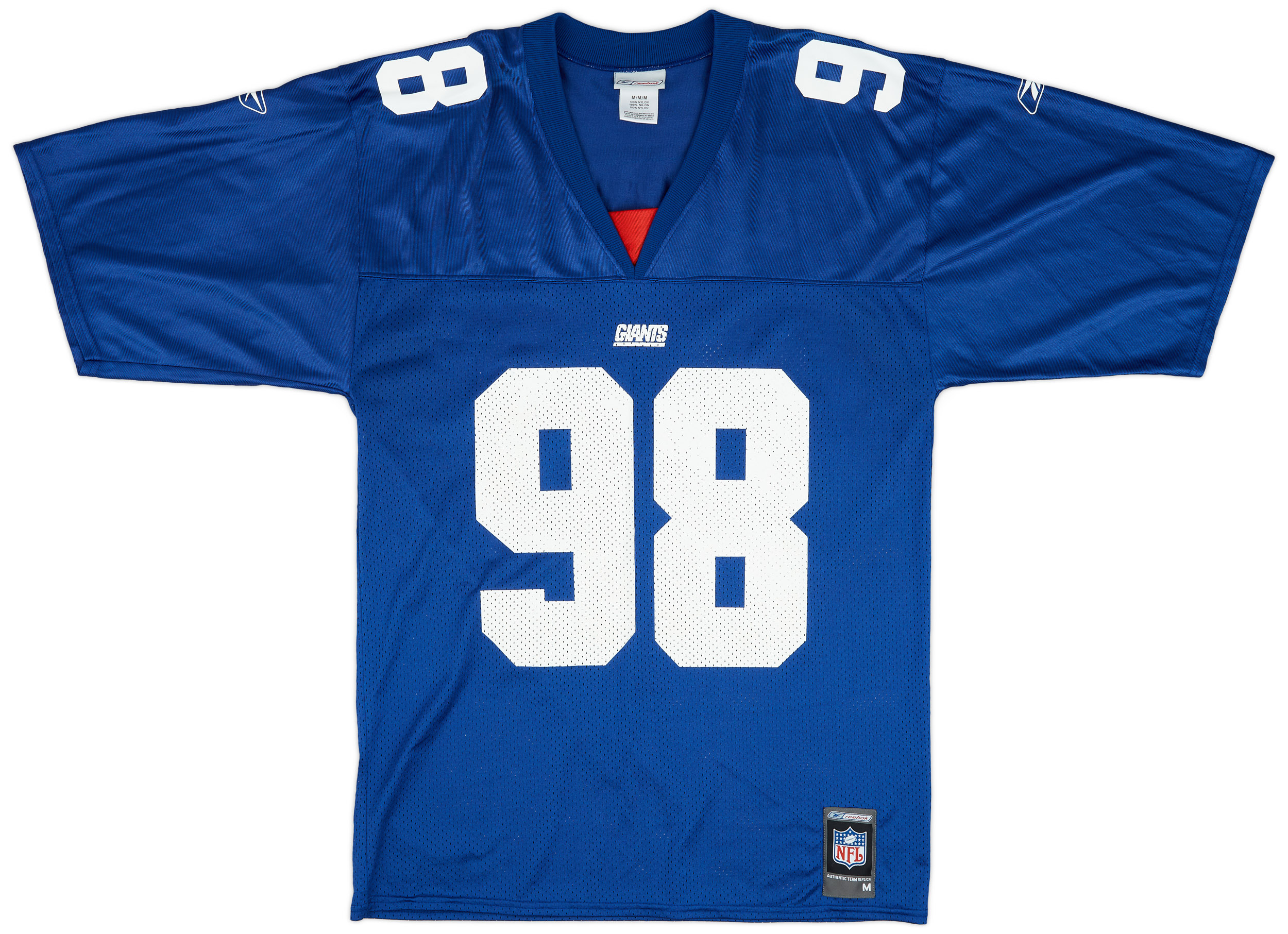2001 New York Giants Armstead 98 Reebok Home Jersey (Very Good) M