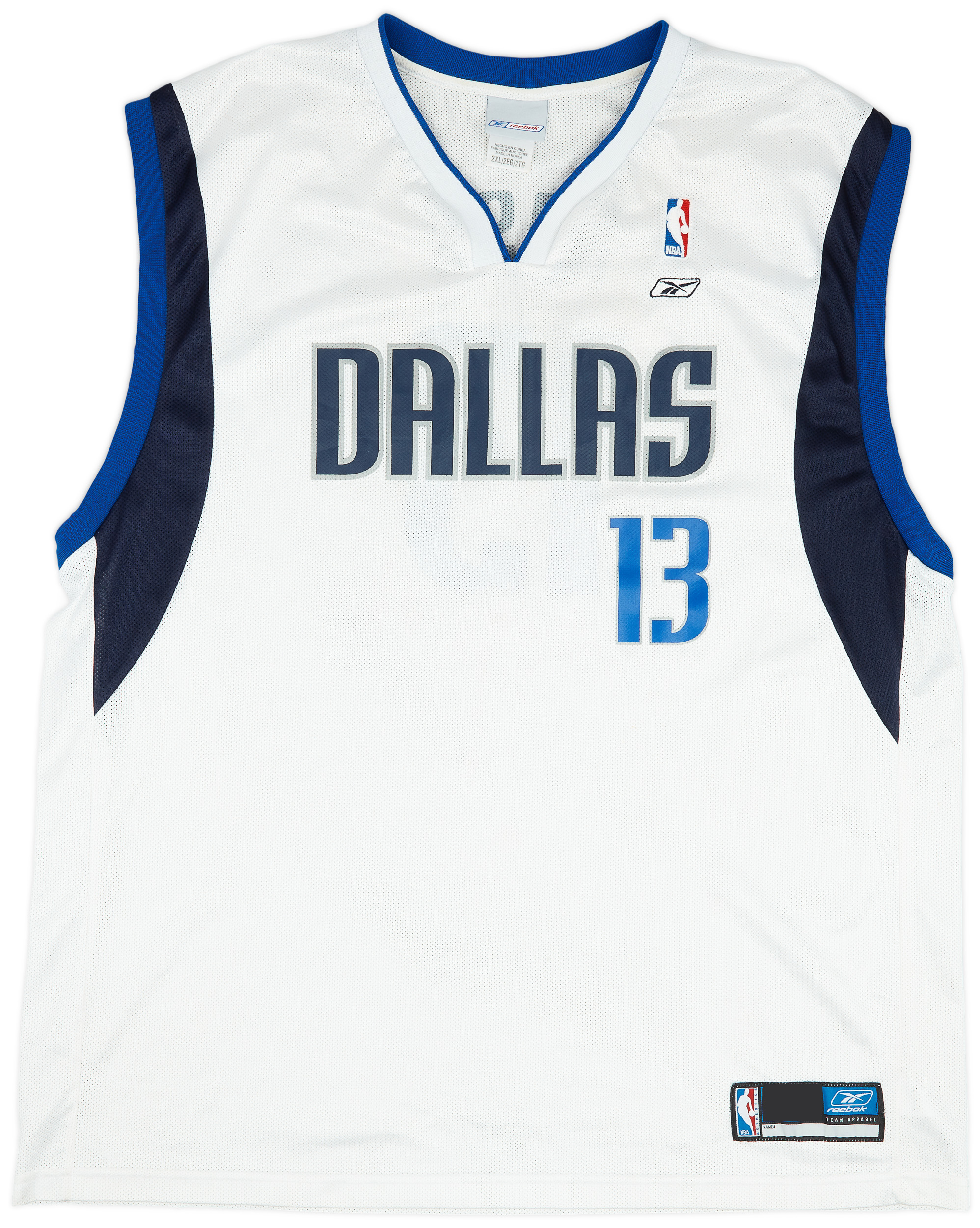 2002-04 Dallas Mavericks Nash #13 Reebok Home Jersey (Good) XXL