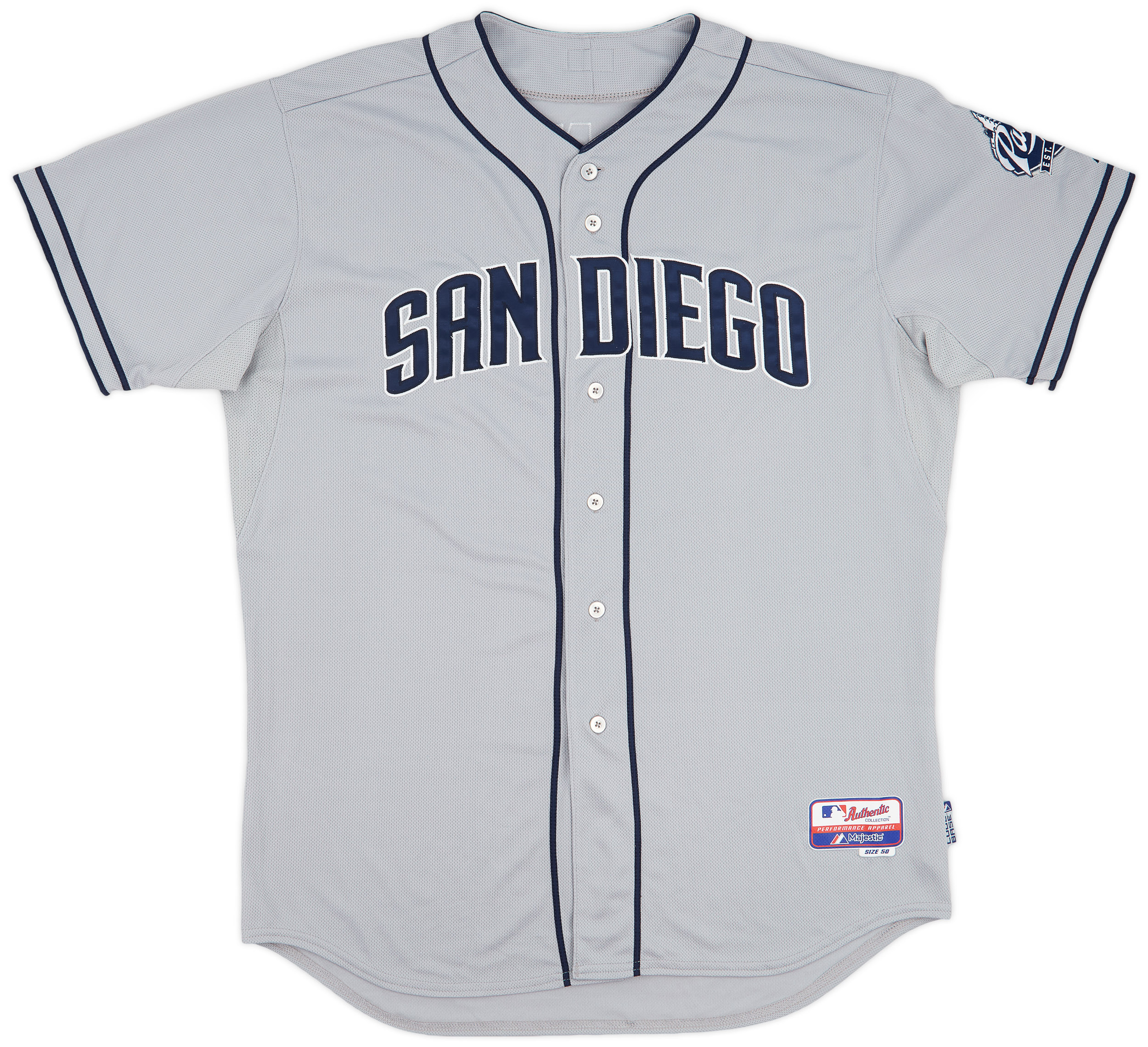 2012-14 San Diego Padres Grandal #12 Authentic Majestic Away Jersey (Excellent) XXL