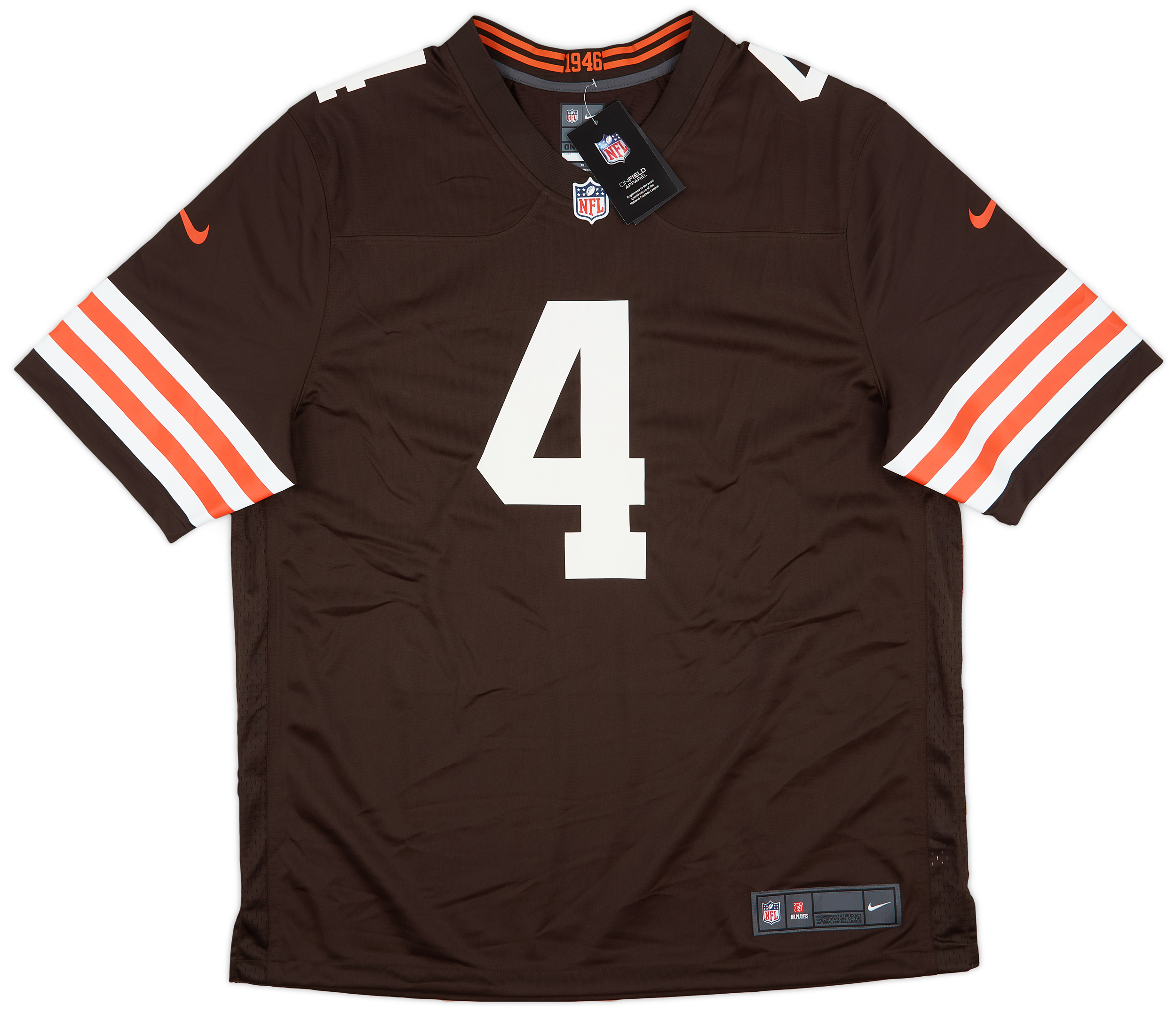 2022-23 Cleveland Browns Watson #4 Nike Game Home Jersey (XL)