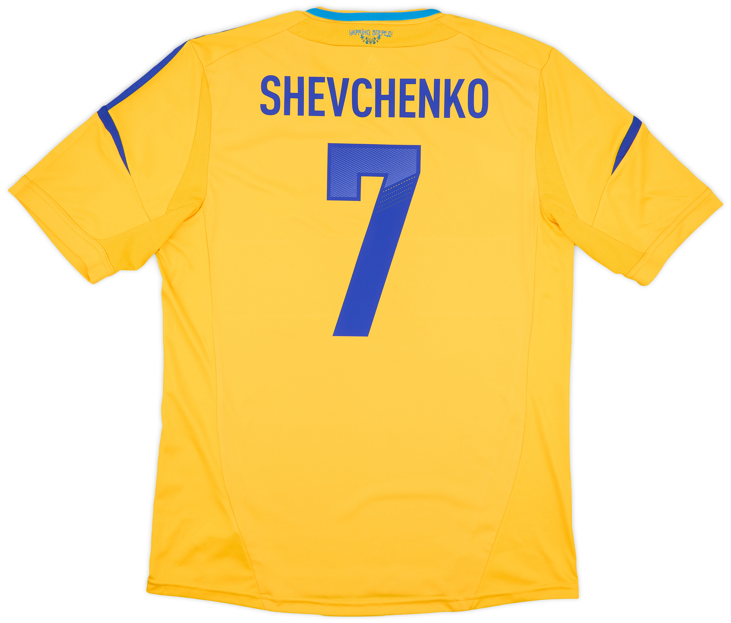 2011-13 Ukraine Home Shirt Shevchenko #7 - 8/10 - (L)
