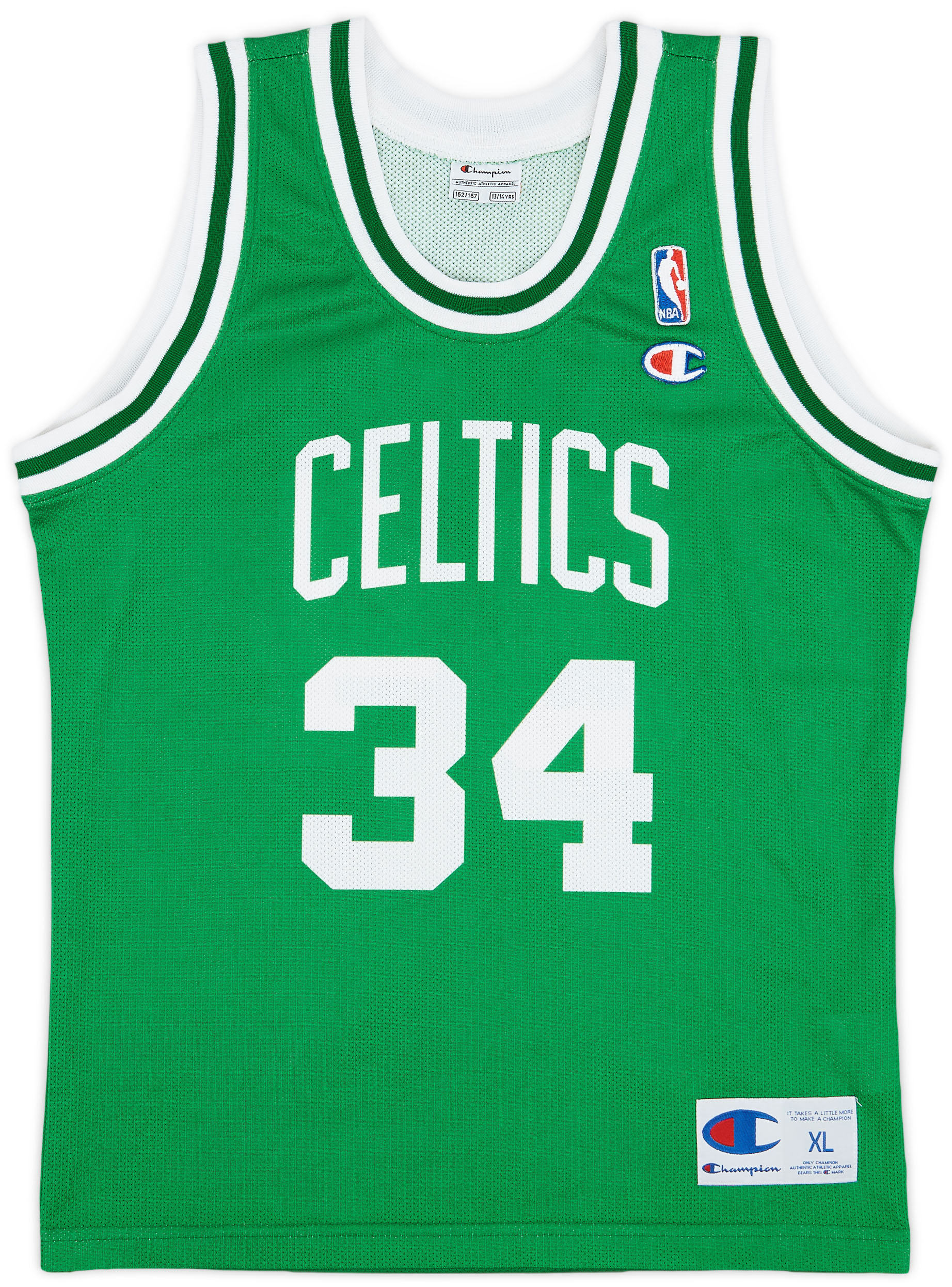 1998-05 Boston Celtics Pierce #34 Champion Away Jersey - 7/10 - (XL.Boys)