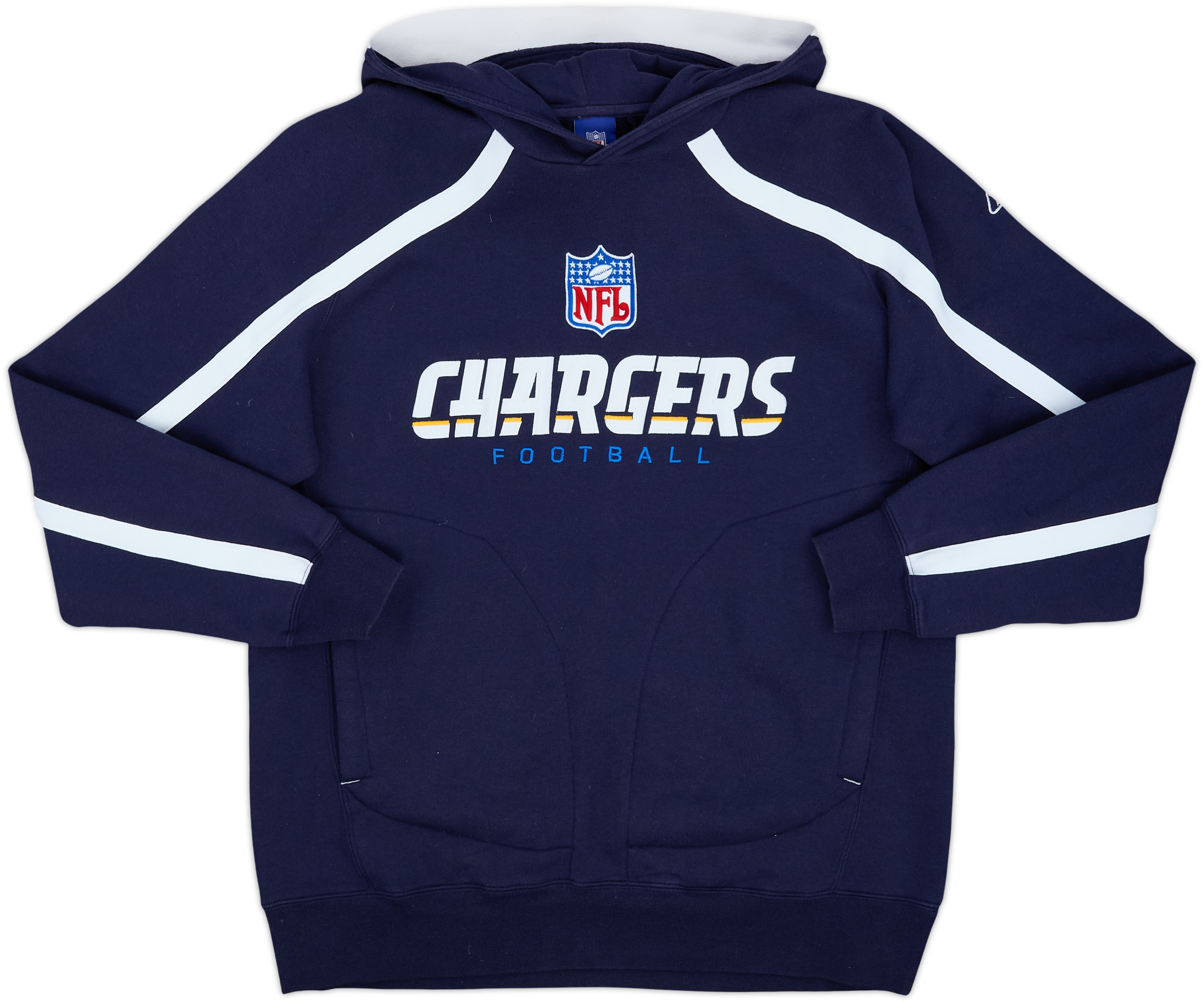 NFL Reebok chargers スウェット　under blue Eve 2005-06 San Diego Chargers Reebok Hooded Sweat Top - 7/10 - (M)